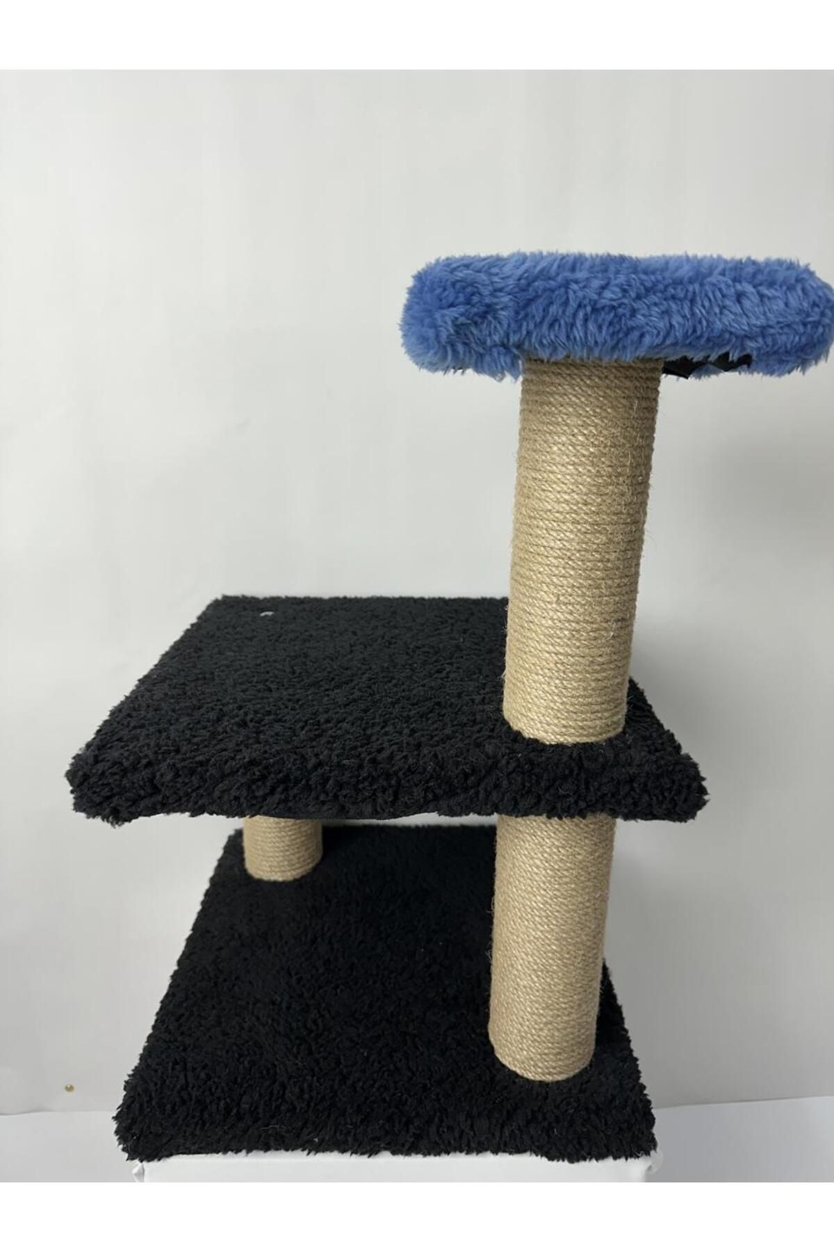 Komano Pontika-Plush Textured Soft 3 Layer Kitten Cat Scratching Board 46 cm Soft Loved Colors 3