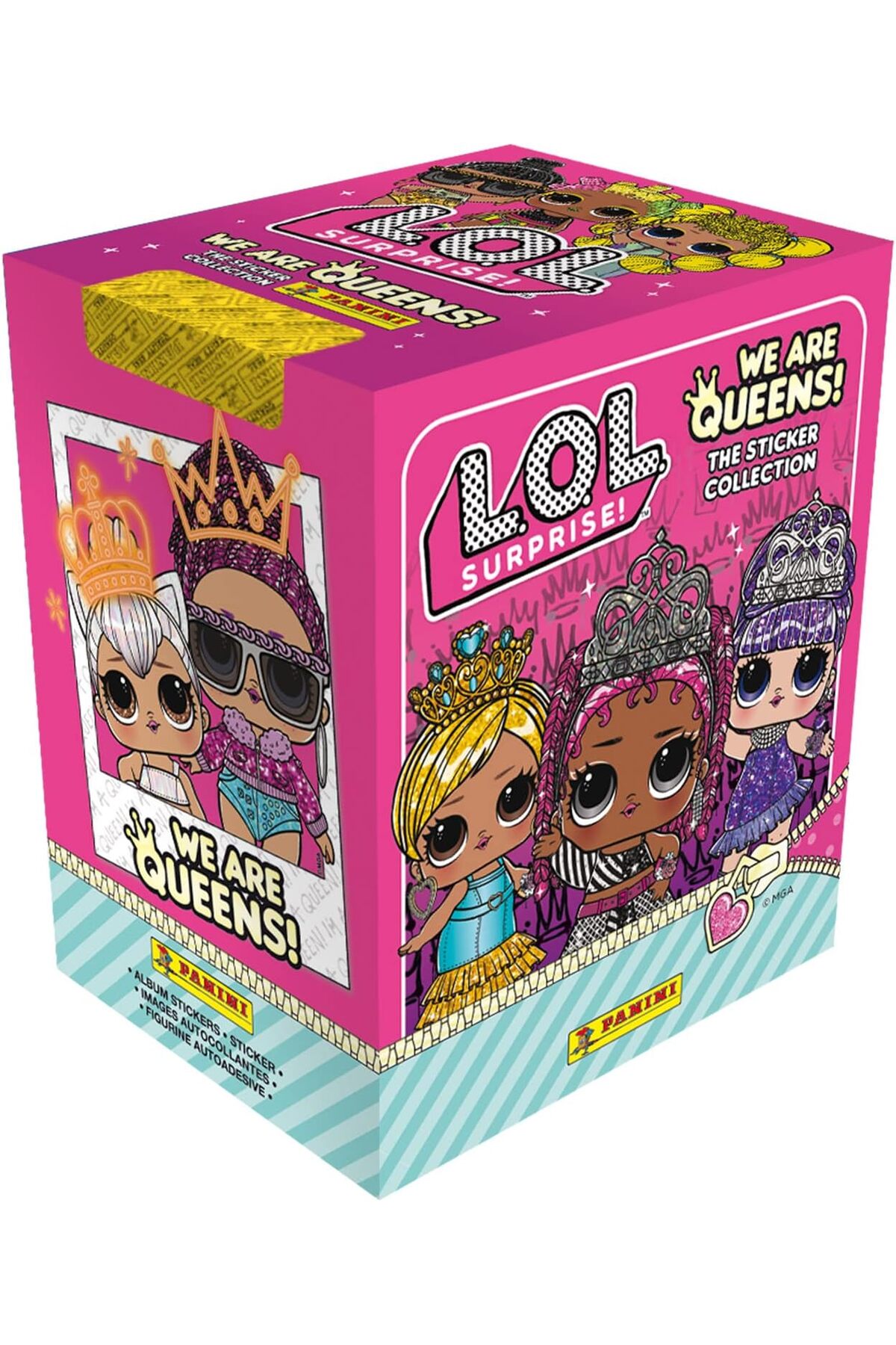 Panini L.O.L Surprise! We are Queens! Sticker Collection Sticker Albümü+ 1 Kutu (36 Paket Sticker) Set fotoğrafı 2 (önizleme)