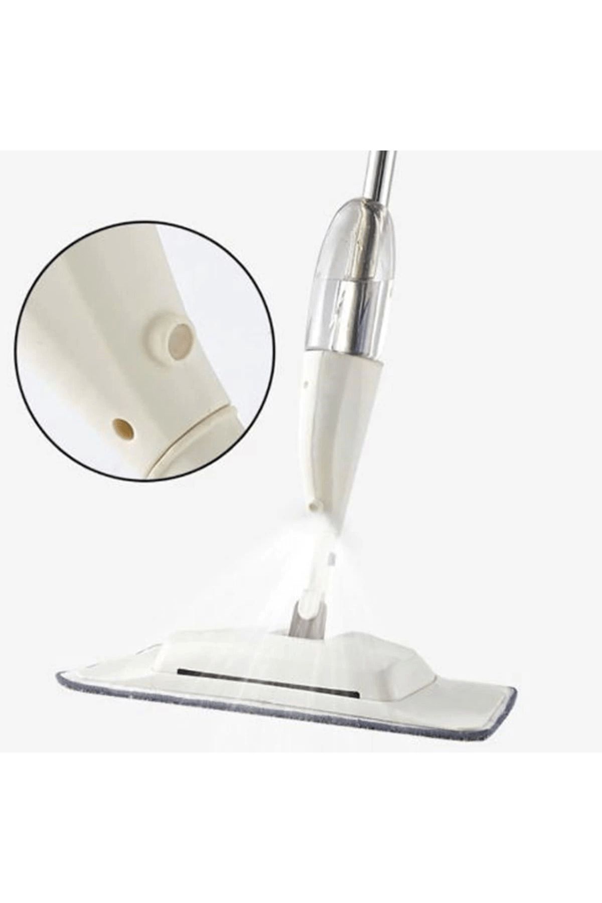 BEŞMİNARE Pratik 360 Derece Dönen Ergonomik Sihirli Su Hazneli Spreyli Mop Paspas ( Lisinya )