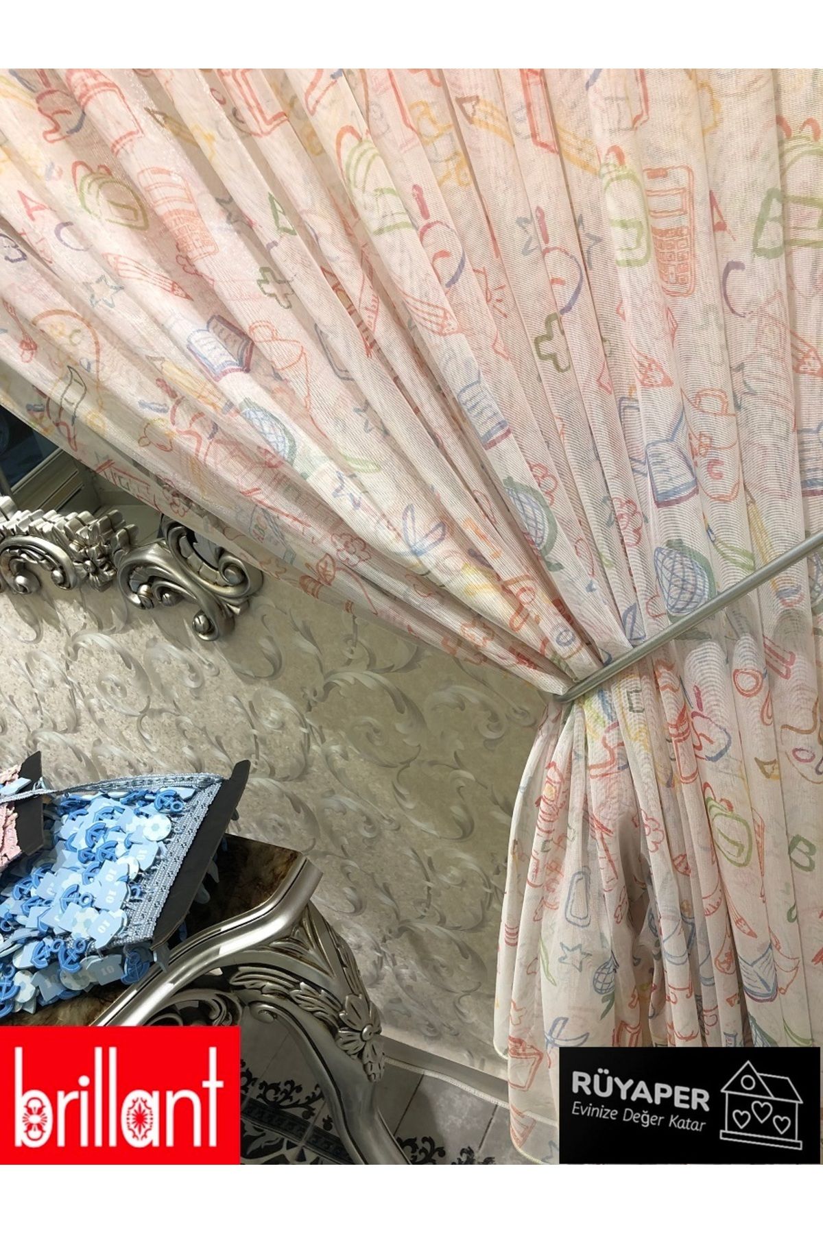Brillant-Dreamper Abc Pattern Digital Printing Knitted Fabric Does Not Want to Iron Frequent Pleats 2