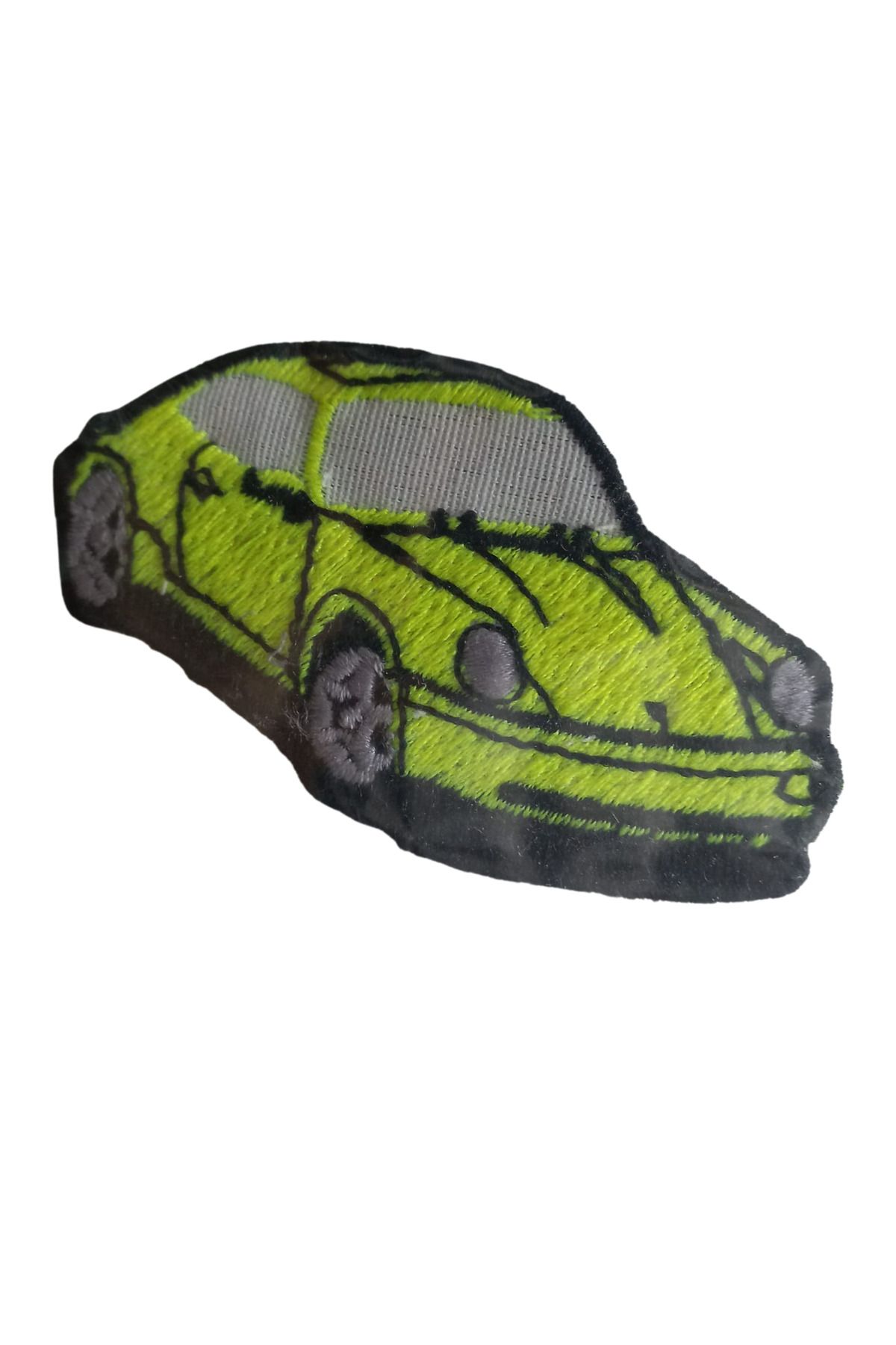 OK AKSESUAR Aplike Ütü İle Yapışan Araba Yeşil Arma 3x4 cm
