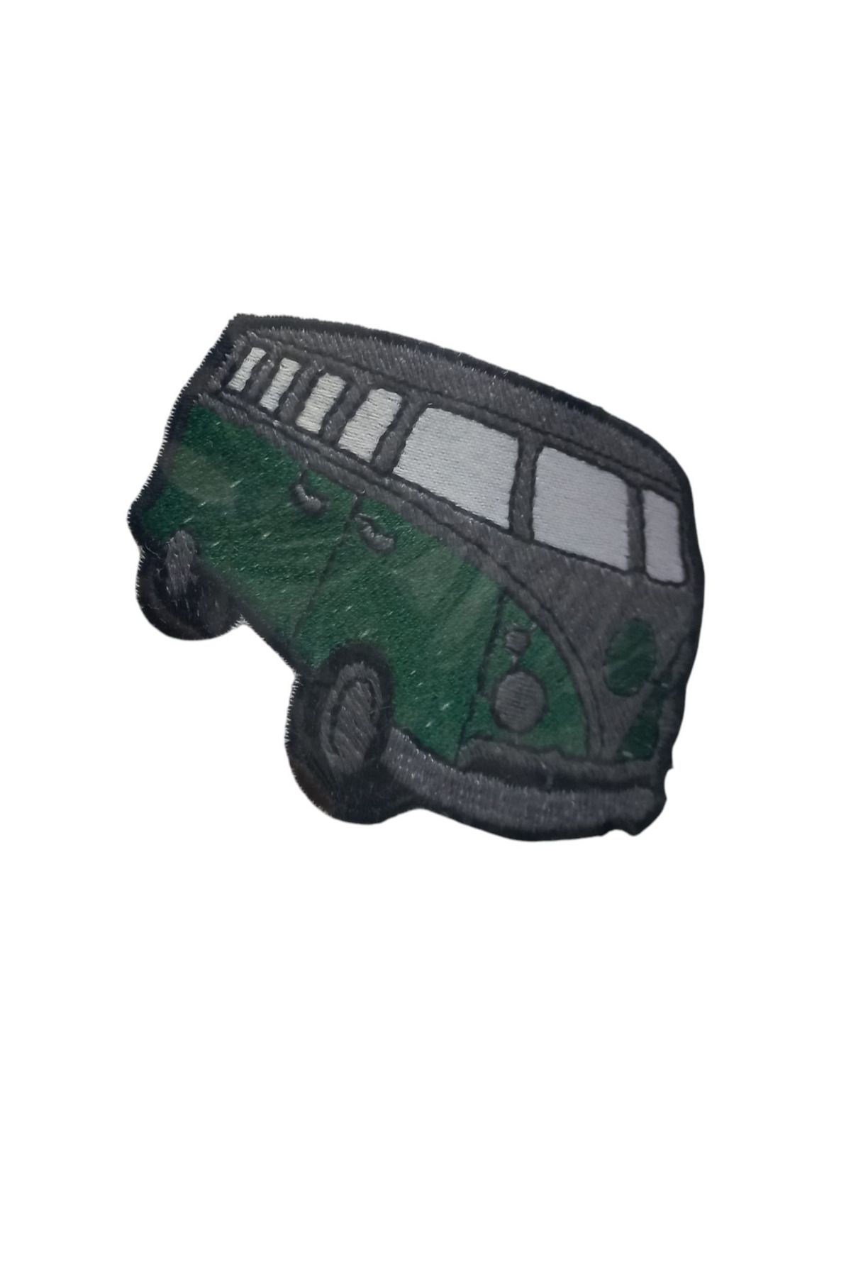 OK AKSESUAR Aplike Ütü İle Yapışan Otobüs Yeşil Arma 14x2,5 cm