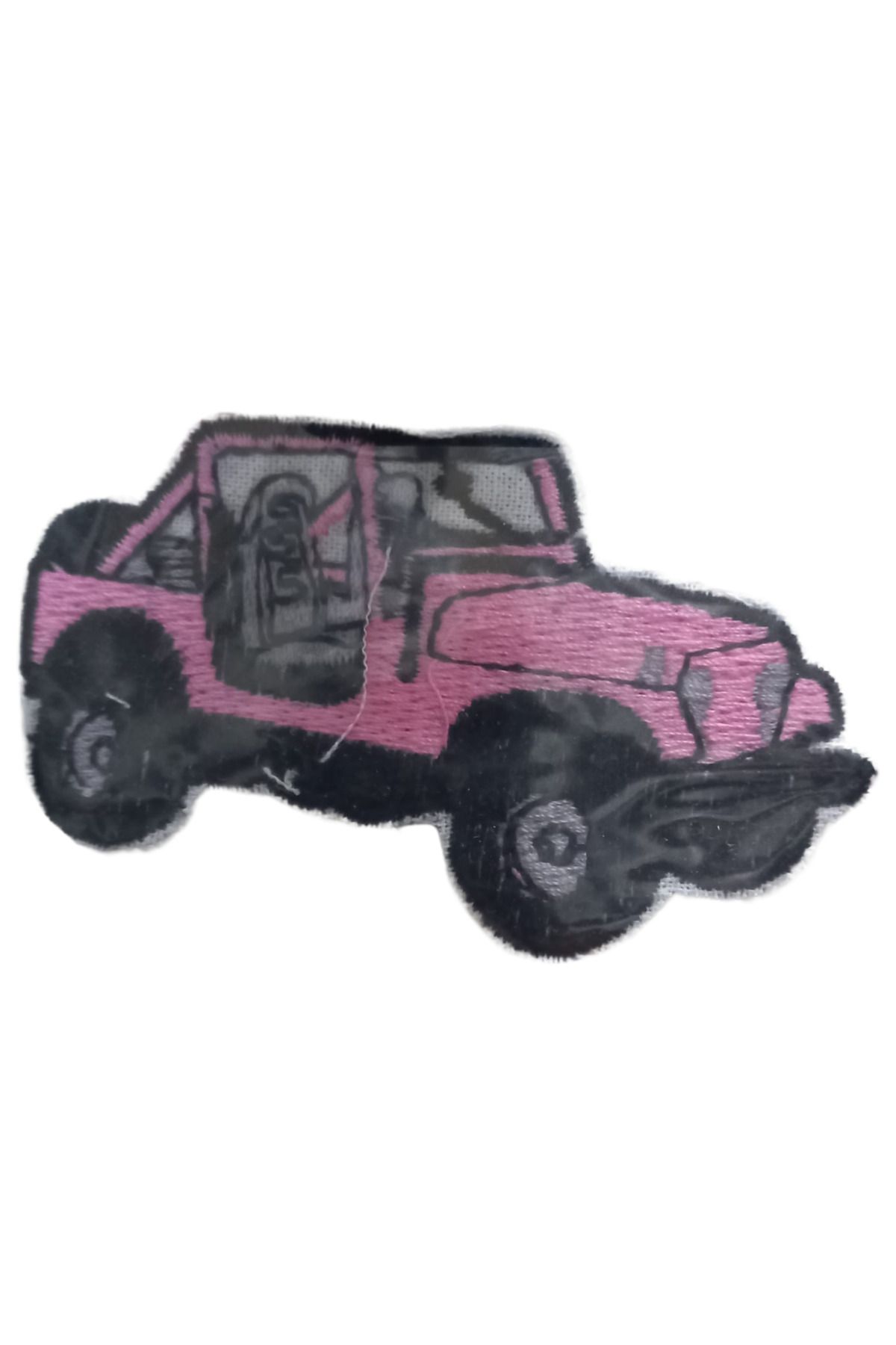 OK AKSESUAR Aplike Ütü İle Yapışan Jeep pembe Arma 2,5x3 cm