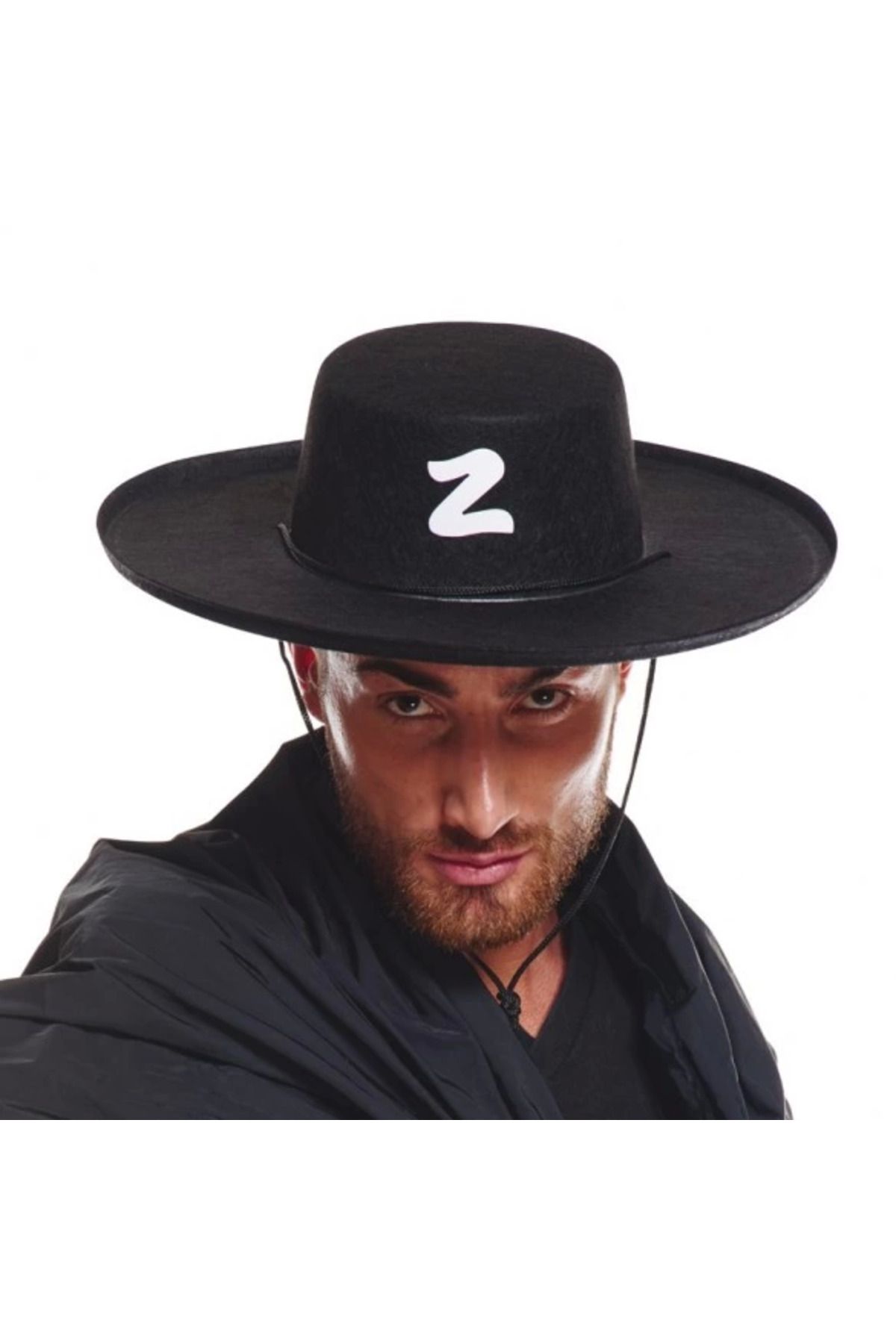 Narnuga Z Logolu Yetişkin Boy Bağcıklı Zorro Şapkası - MCT6349-9326