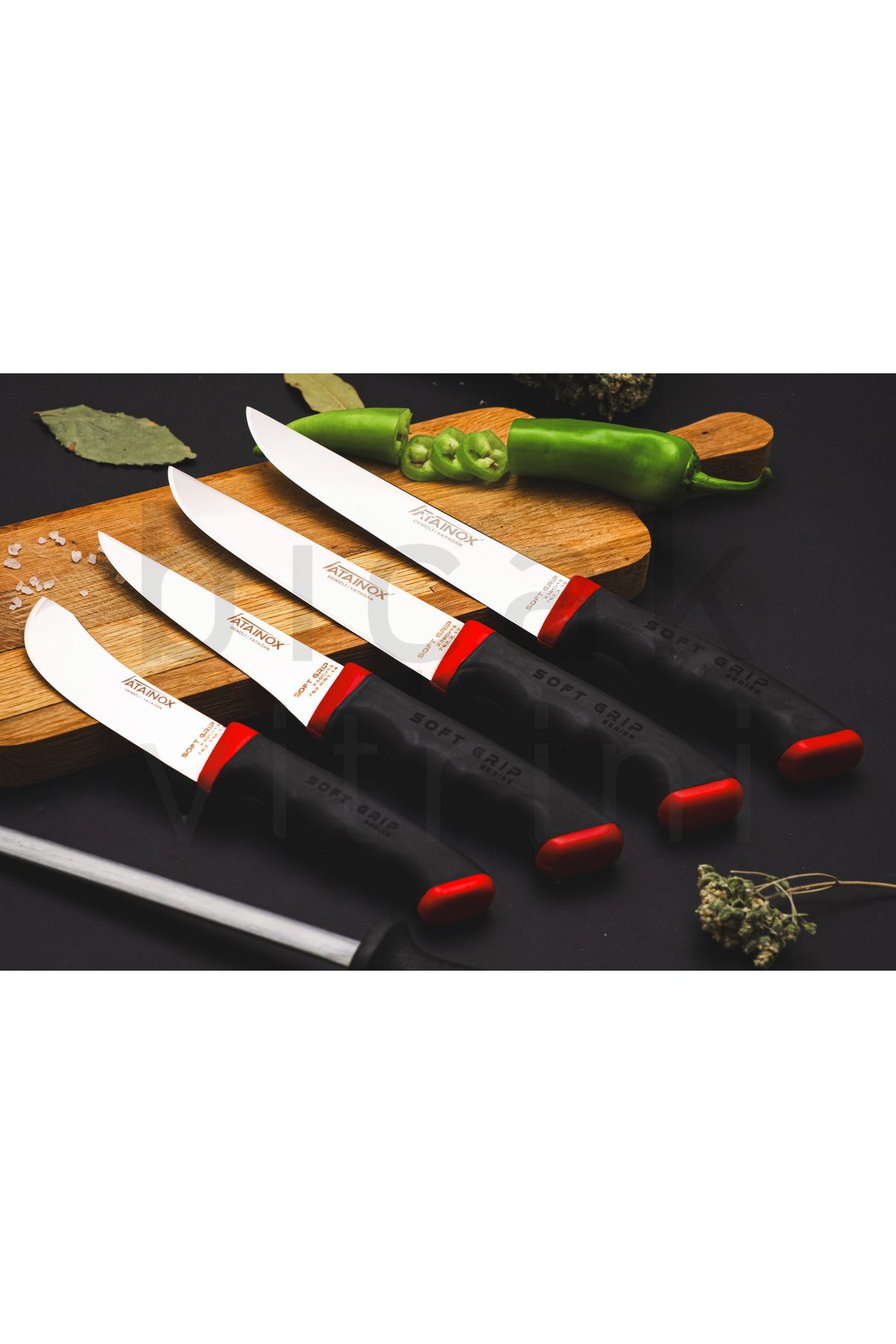 ATASAN Soft Grip Seri Şef, Kasap, Mutfak, Bıçak Seti - 2