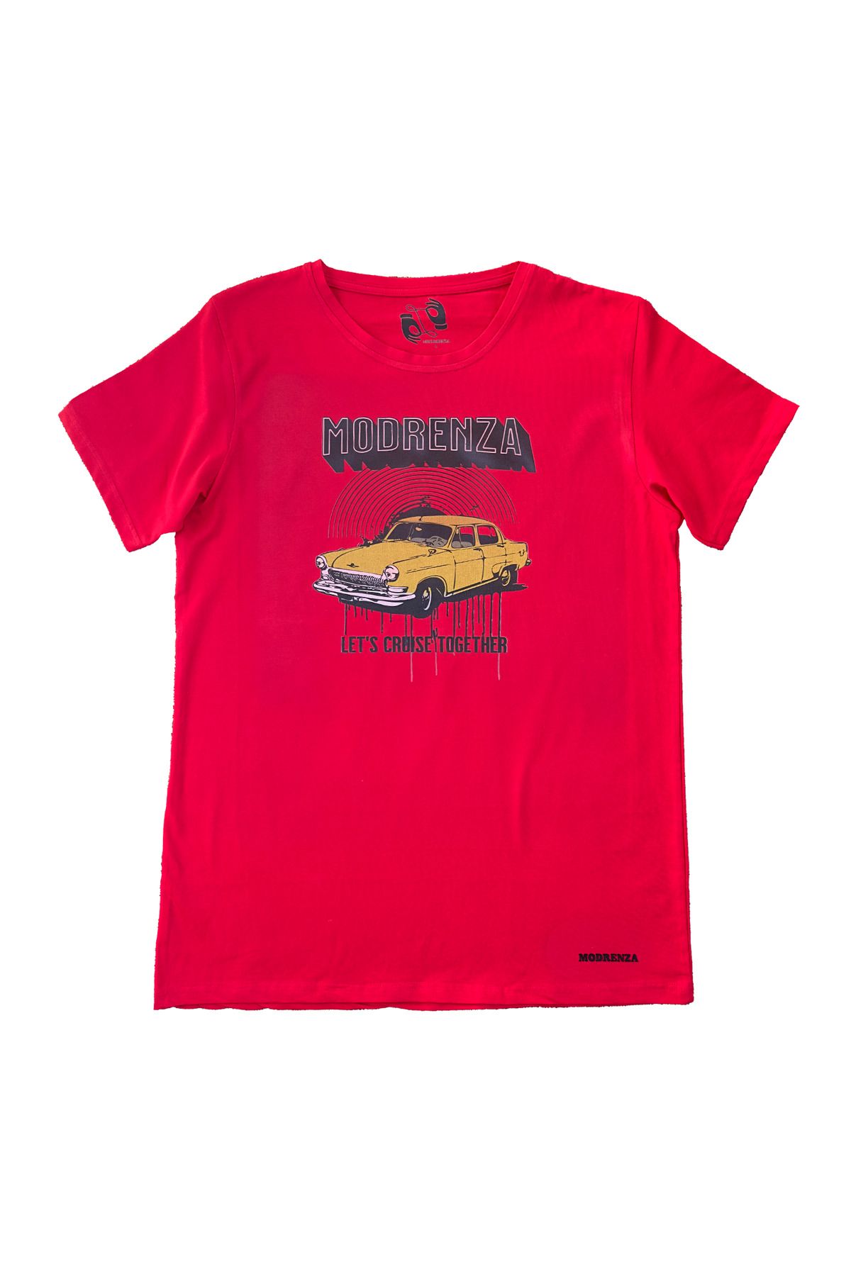 MODRENZA Regular Bisiklet Yaka Baskılı T-Shirt