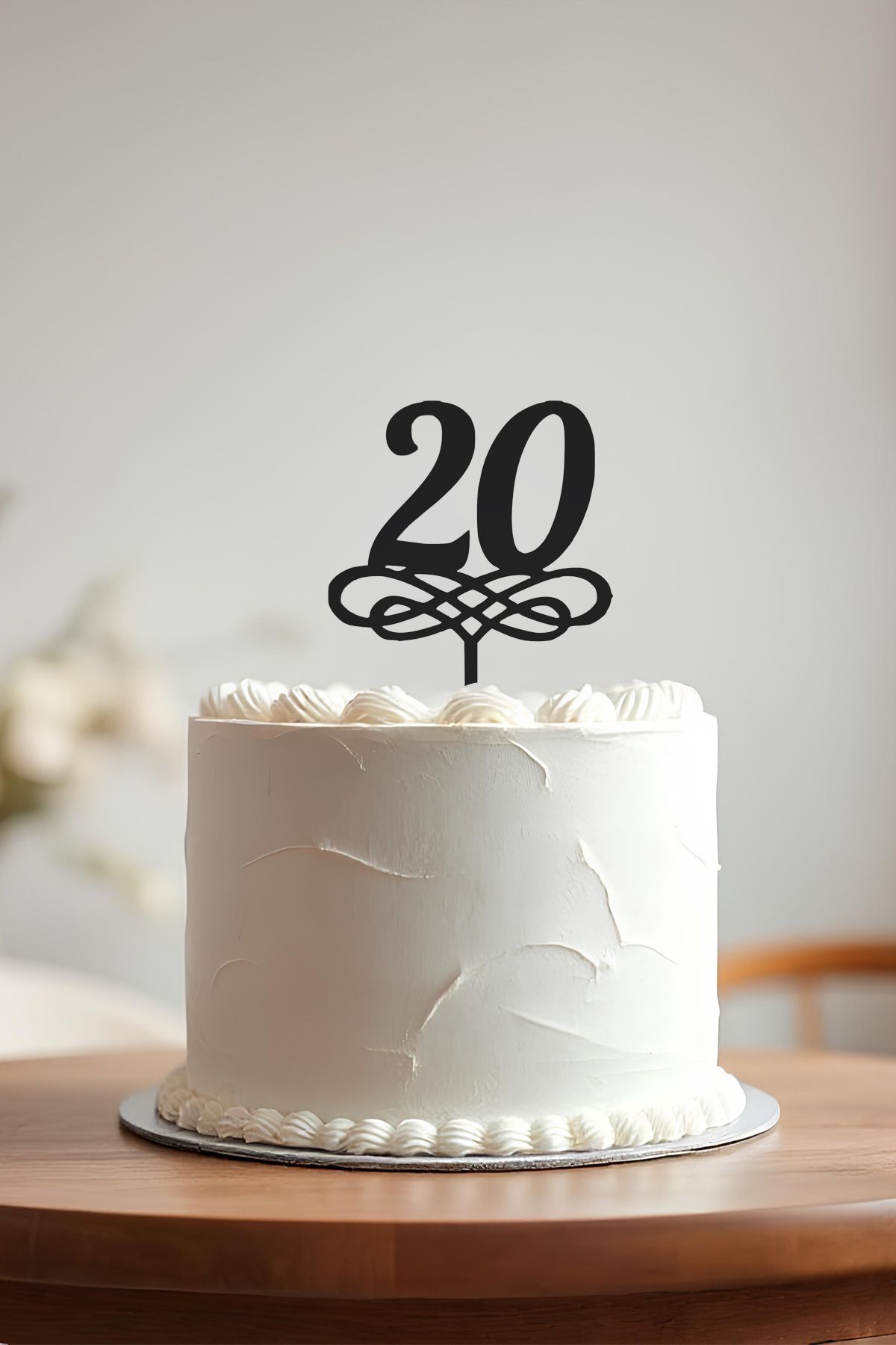 oalpo 20. Yaş Doğum Günü Pastası Kürdanı, Pasta Süsü, Yeniden Kullanılabilir