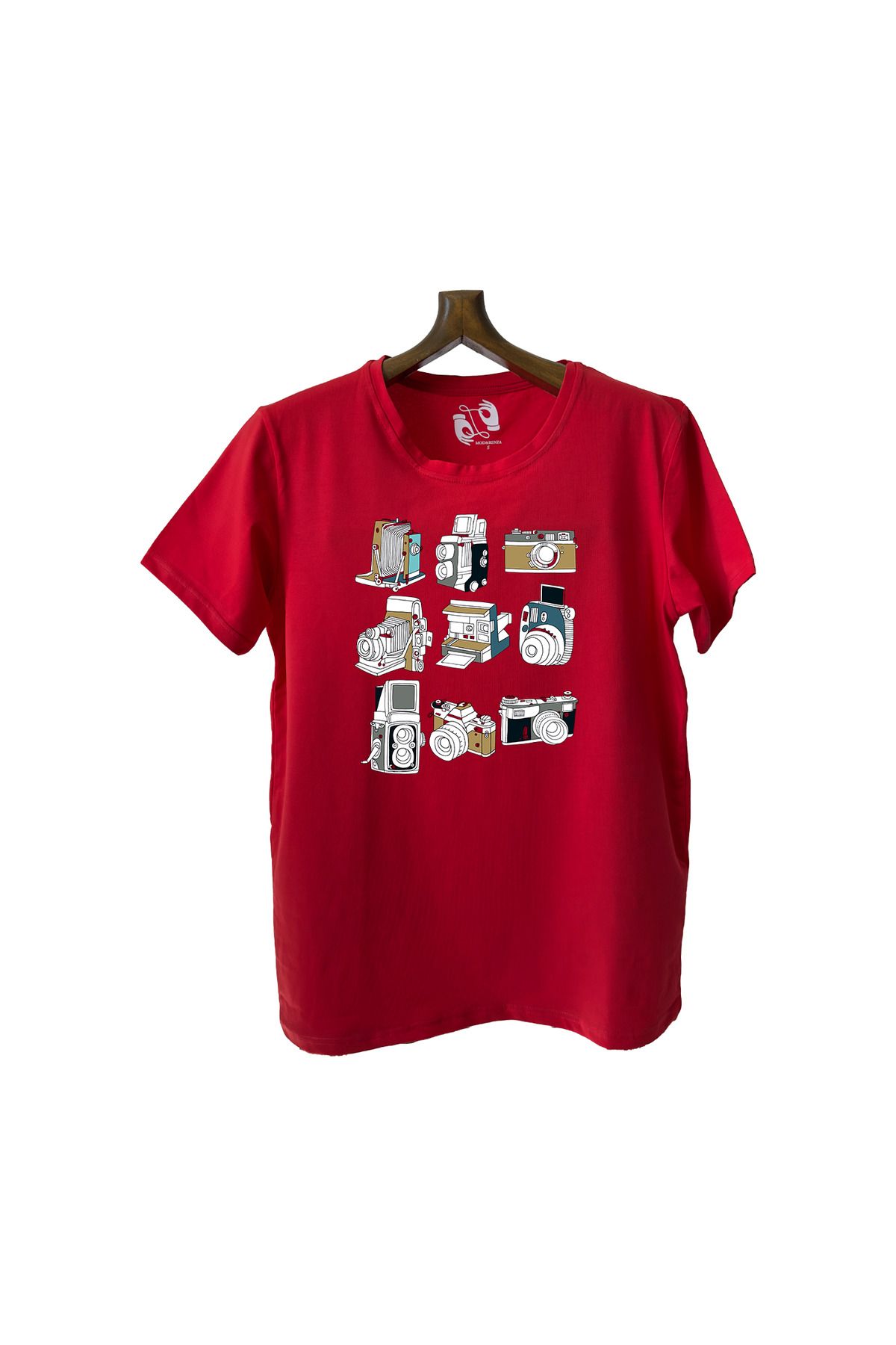 MODRENZA Regular Bisiklet Yaka Baskılı T-Shirt