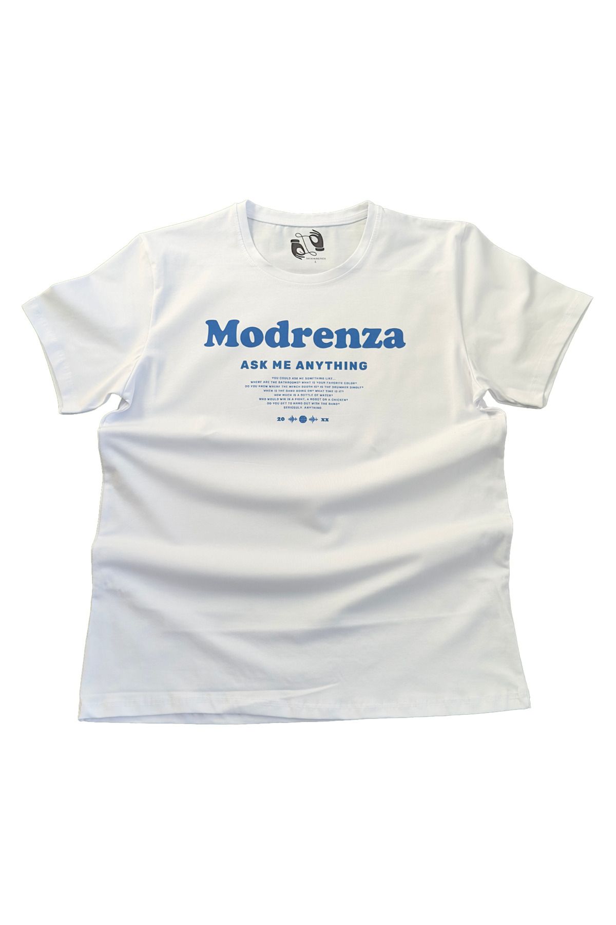 MODRENZA Regular Bisiklet Yaka Baskılı T-Shirt