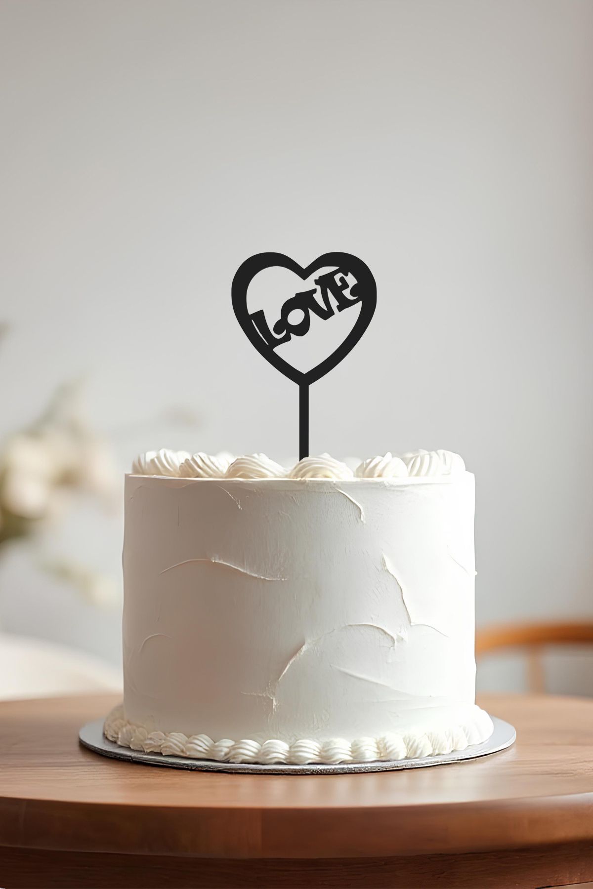 oalpo Love Doğum Günü Pastası Kürdanı, Pasta Süsü, Yeniden Kullanılabilir