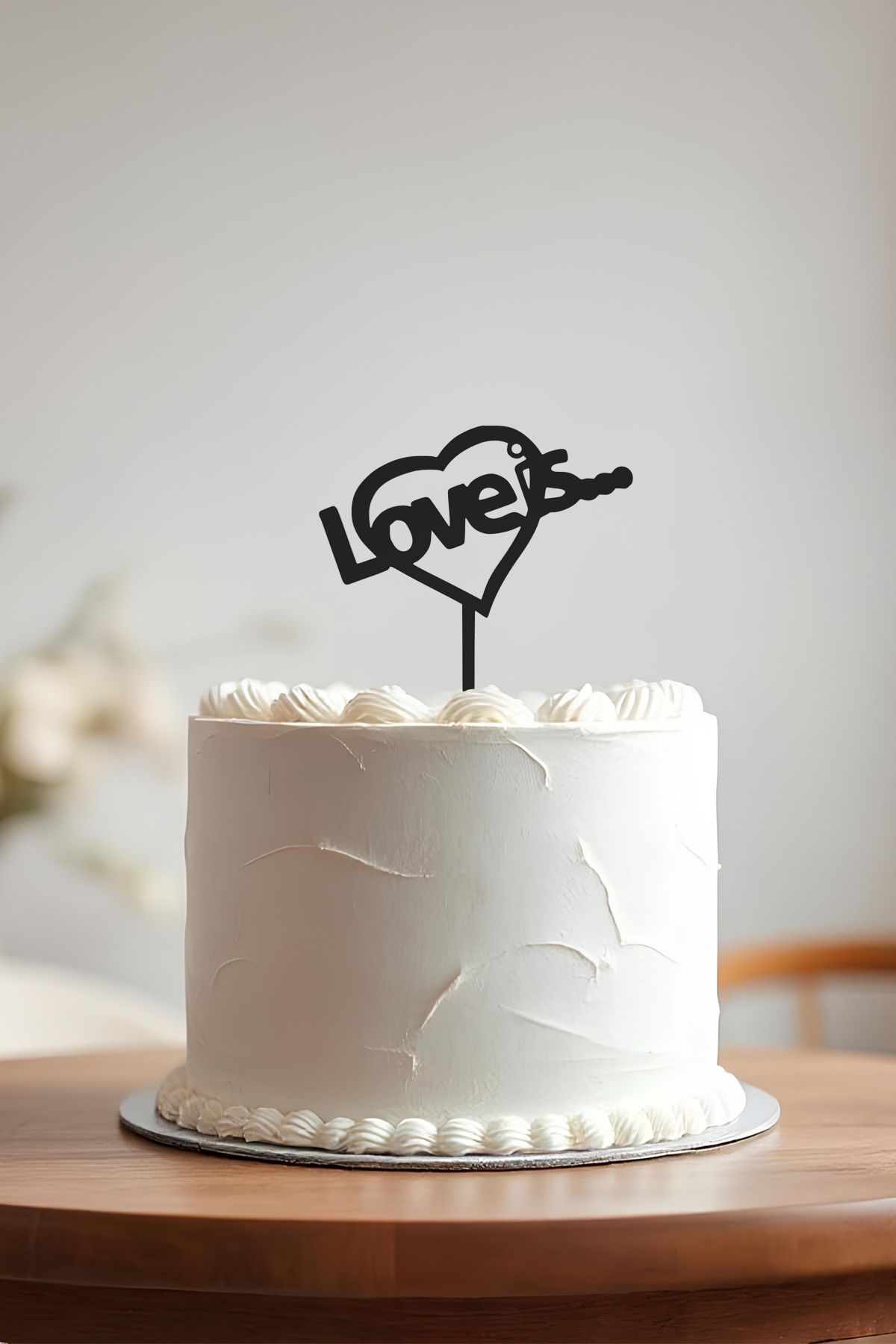 oalpo Love Doğum Günü Pastası Kürdanı, Pasta Süsü, Yeniden Kullanılabilir
