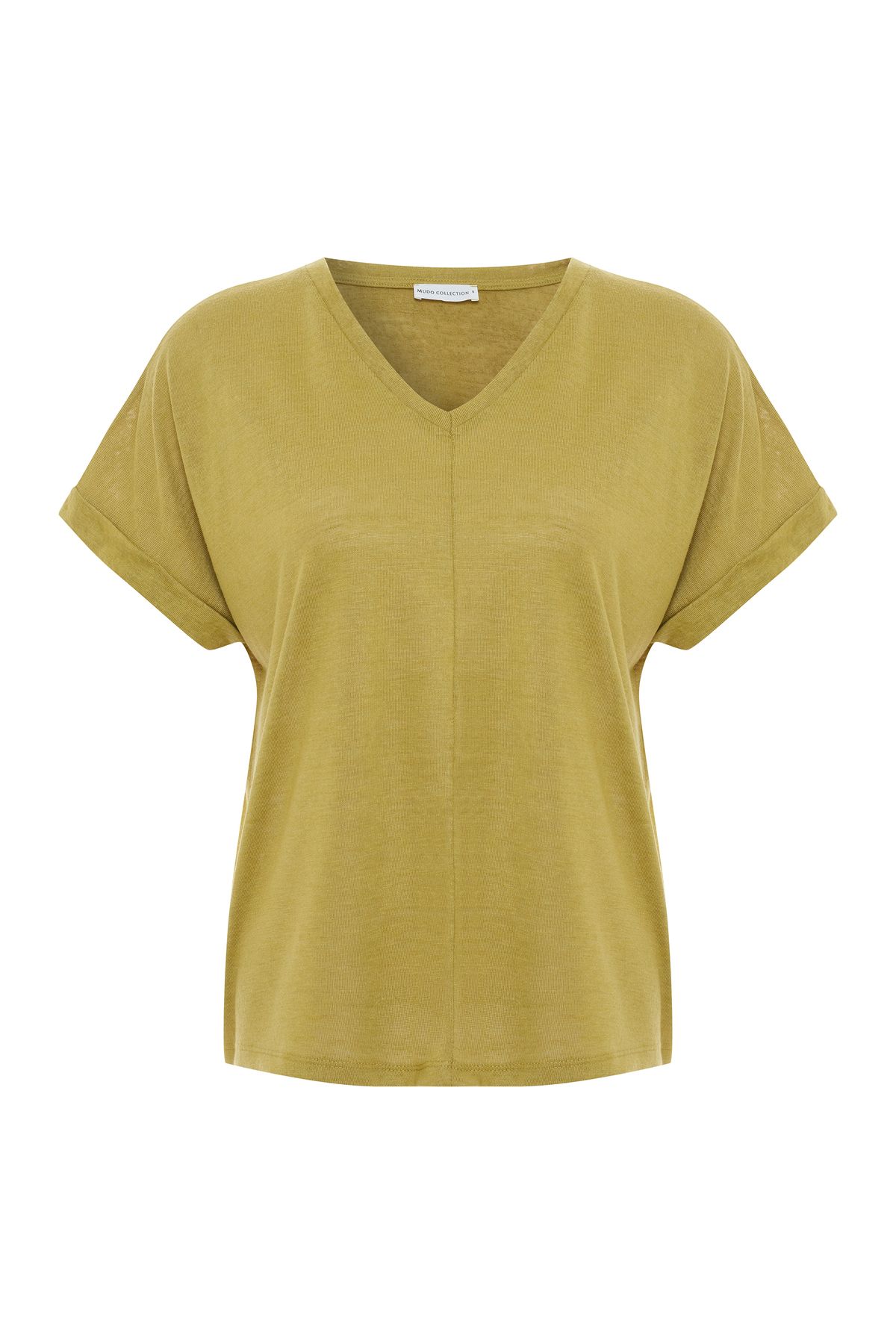 Mudo V YAKA DÜŞÜK KOL T-SHIRT
