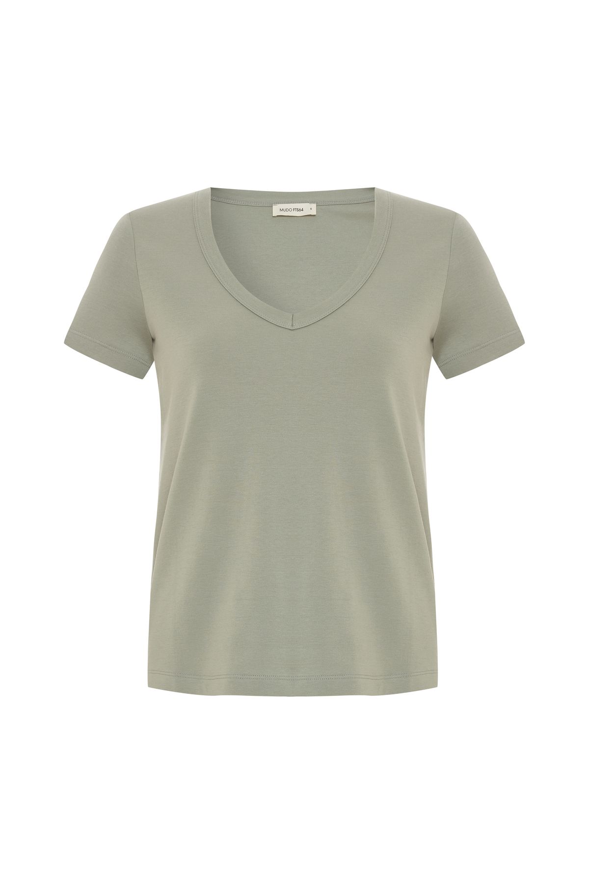 Mudo V YAKA KISA KOLLU T-SHIRT