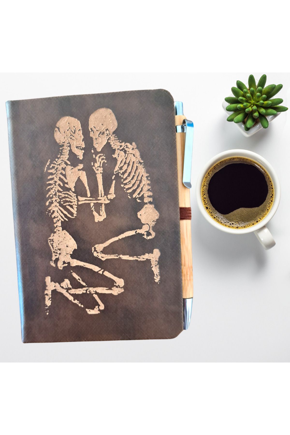 AE UMUT Lovers of Valdaro Temalı Defter-Bambu Kalem Seti