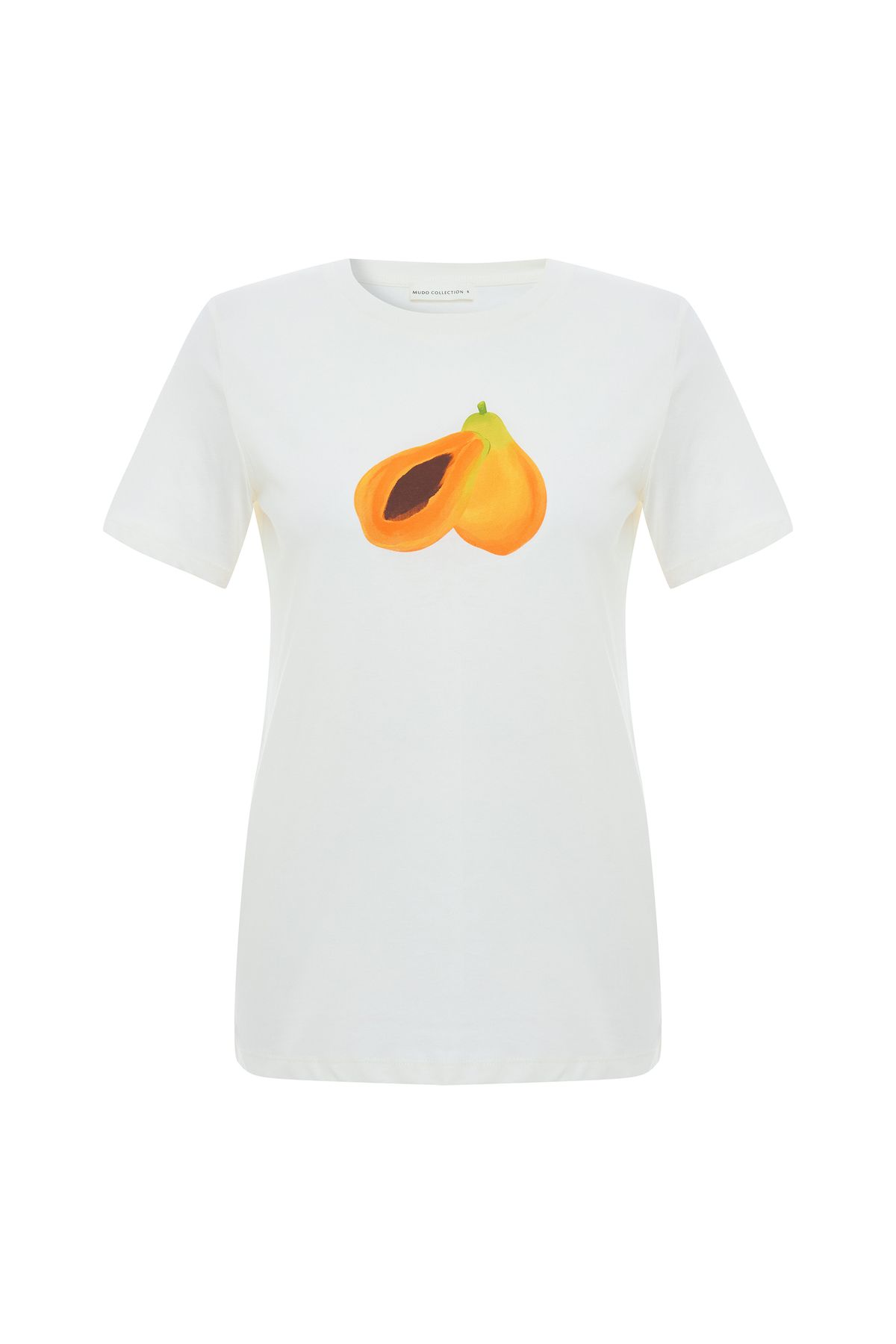 Mudo BASKILI BİSİKLET YAKA T-SHIRT