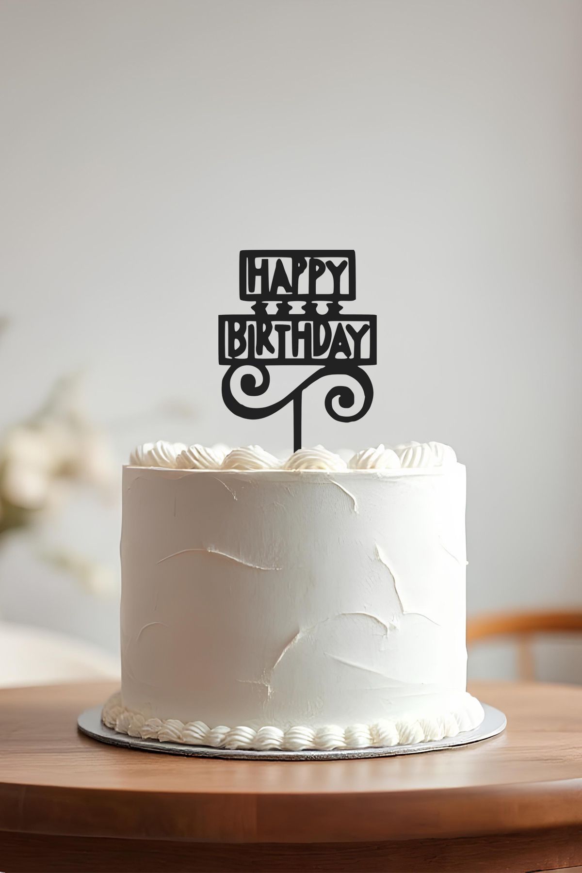 oalpo Happy Birthday Doğum Günü Pastası Kürdanı, Pasta Süsü, Yeniden Kullanılabilir