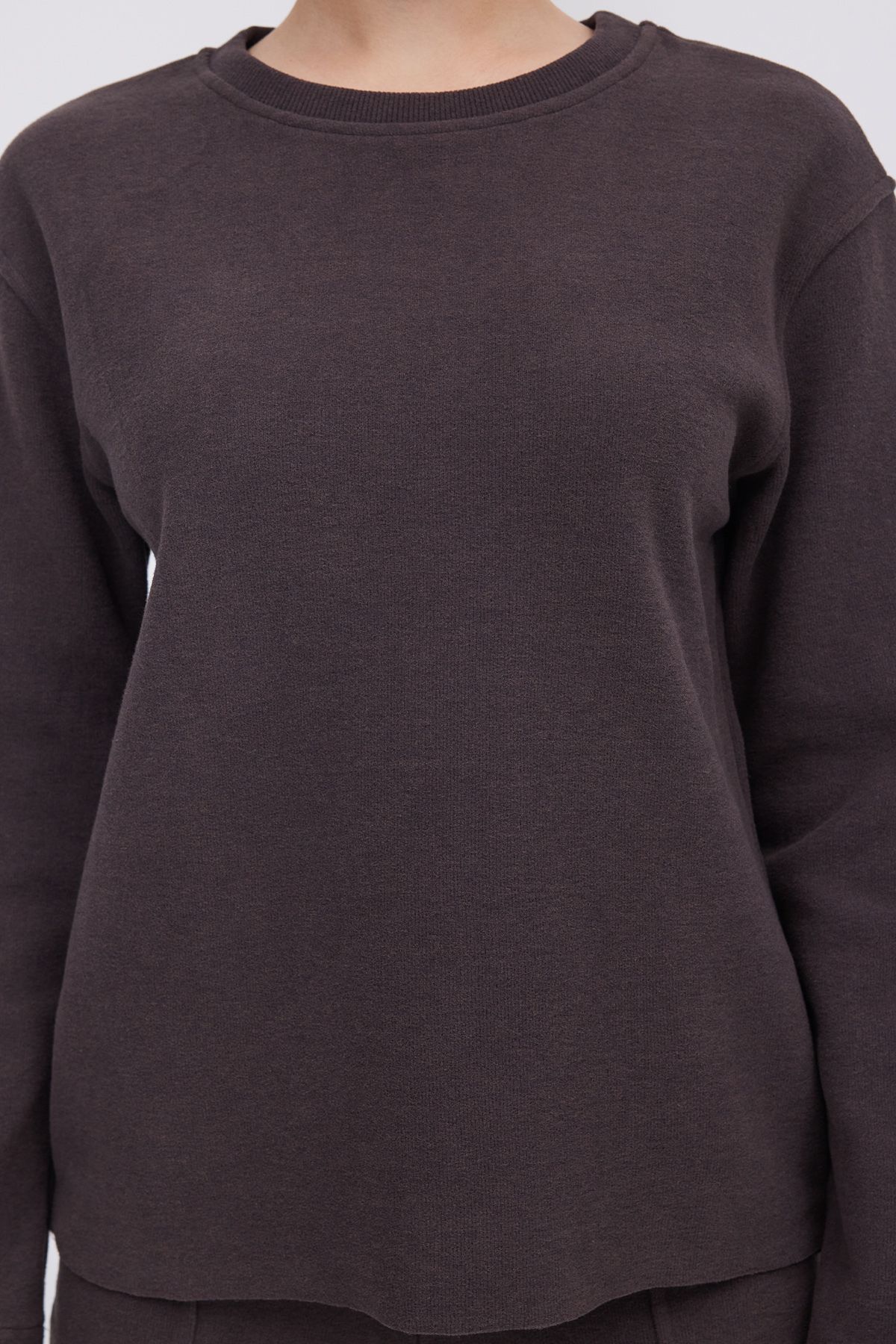 Addax-Front Seam Detailed Bottom Top Set Tkm8432-E3 4