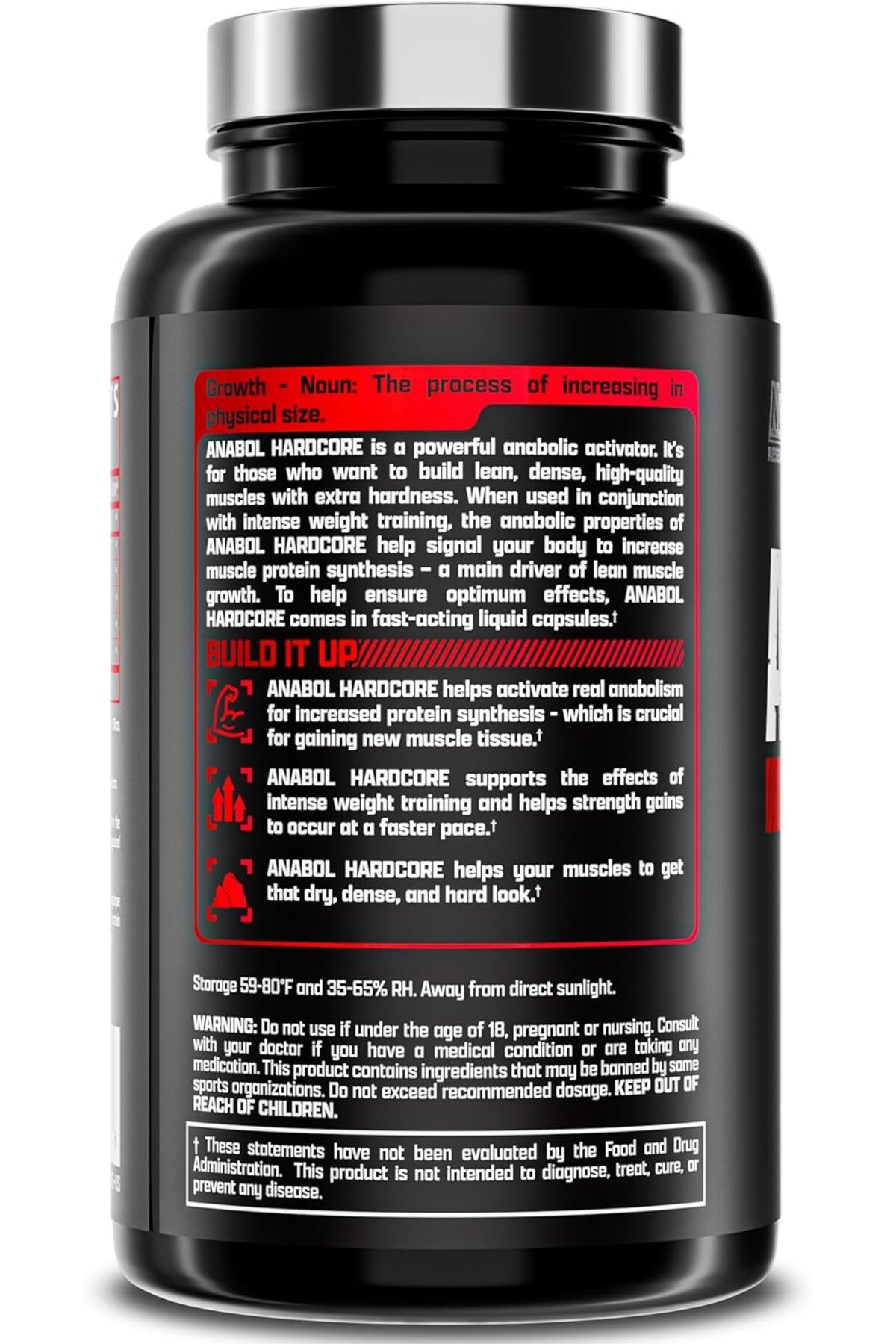 Nutrex-Anabol Hardcore - 60 Capsules 3