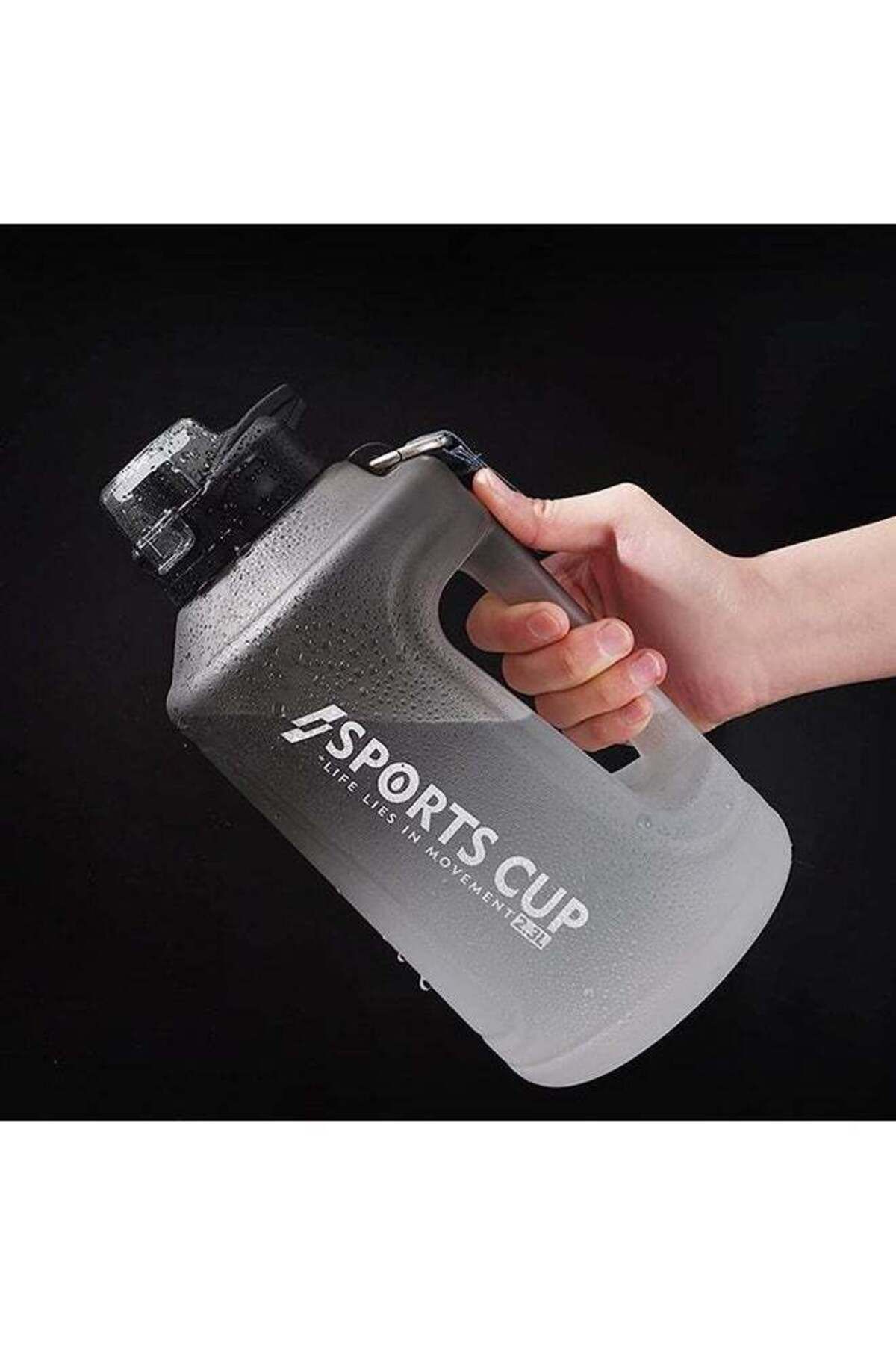 COOYA-Sports Water Bottle with Straw and Time Marker, with Handle for Kids School Outdoor Fitness, 1500ML 5