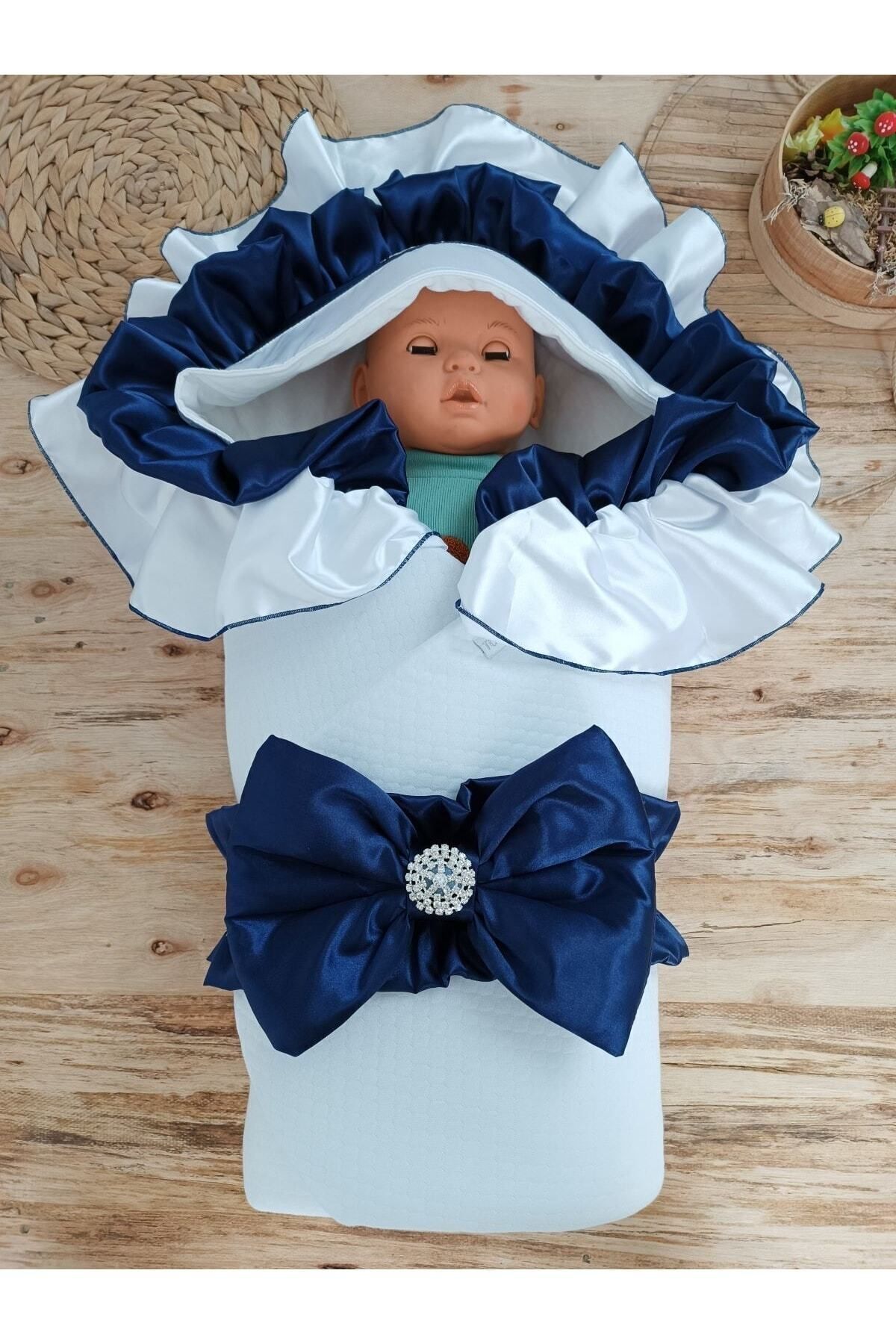 Tomuycuk Kız Erkek Bebek Battaniyesi Kundağı %100 Pamuklu Doğal Organik Uyku Hastane Çıkısı Yenidoğan fotoğrafı 3 (önizleme)