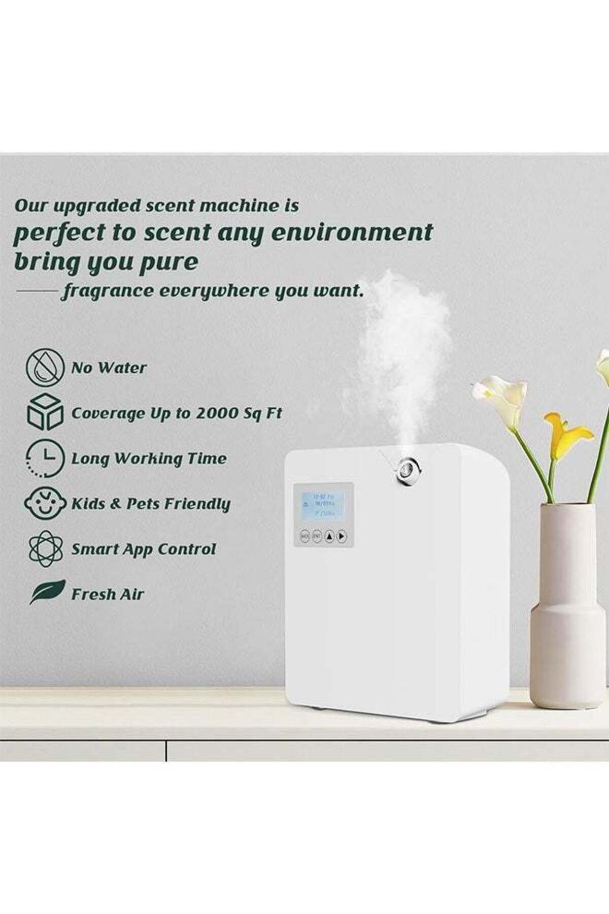 COOYA-Aromatherapy Machine,Intelligent Cold Air Technology,Anhydrous Essential Oil Diffuser,Bluetooth Wifi 4