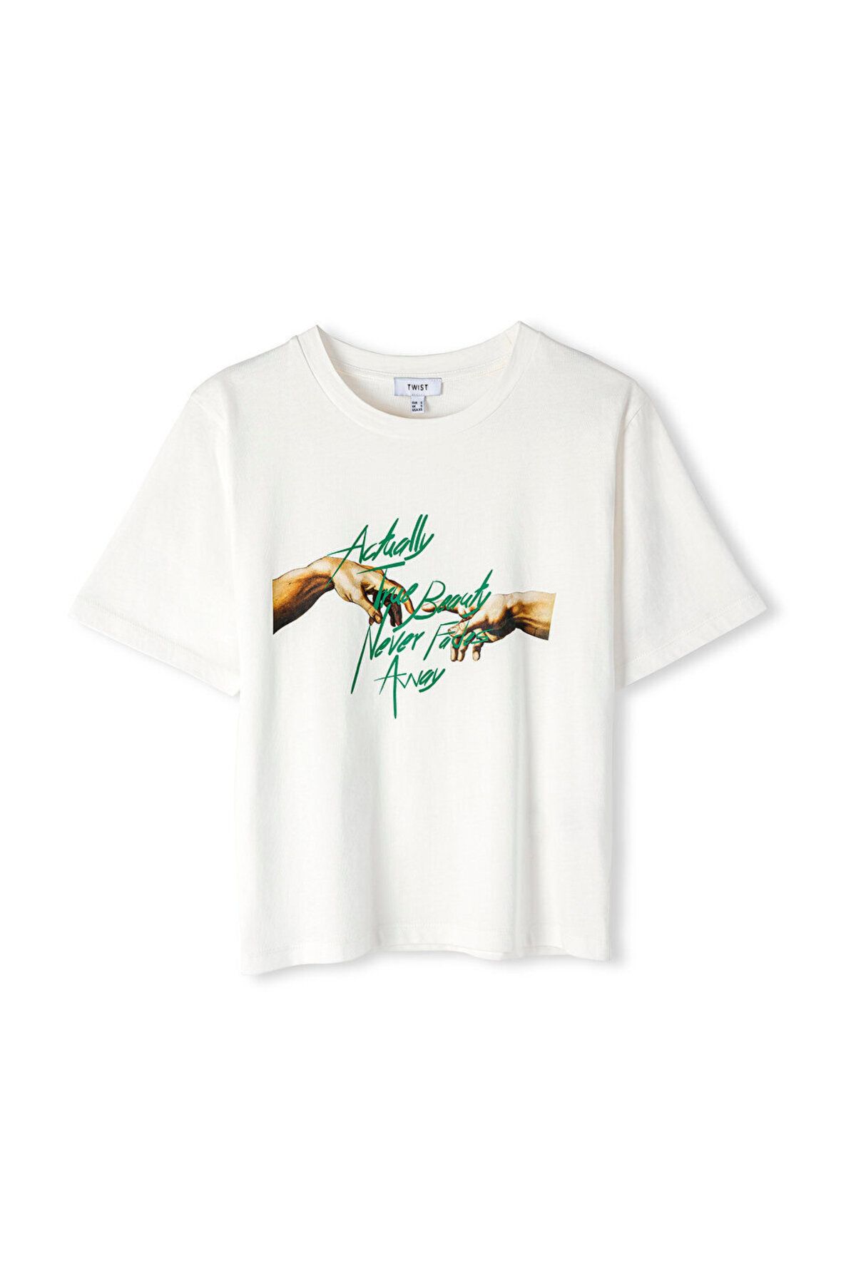 Twist-T-Shirt - With Slogan and Visual Print 3