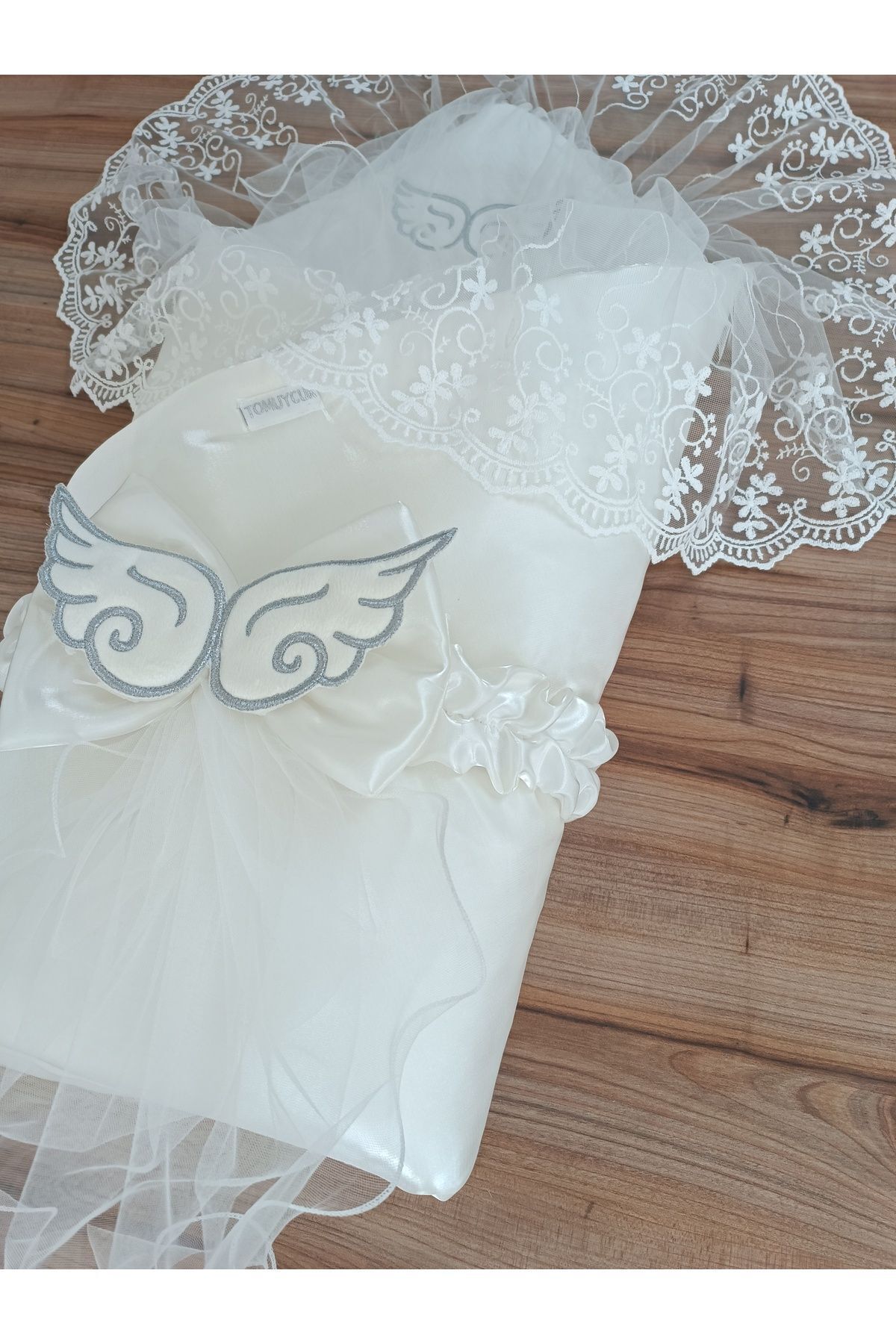 Tomuycuk Ekru Kız Erkek Bebek Battaniyesi Doğal Organik Uyku Kundağı Mevsimlik Hastane Çıkışı Yenidoğan fotoğrafı 3 (önizleme)