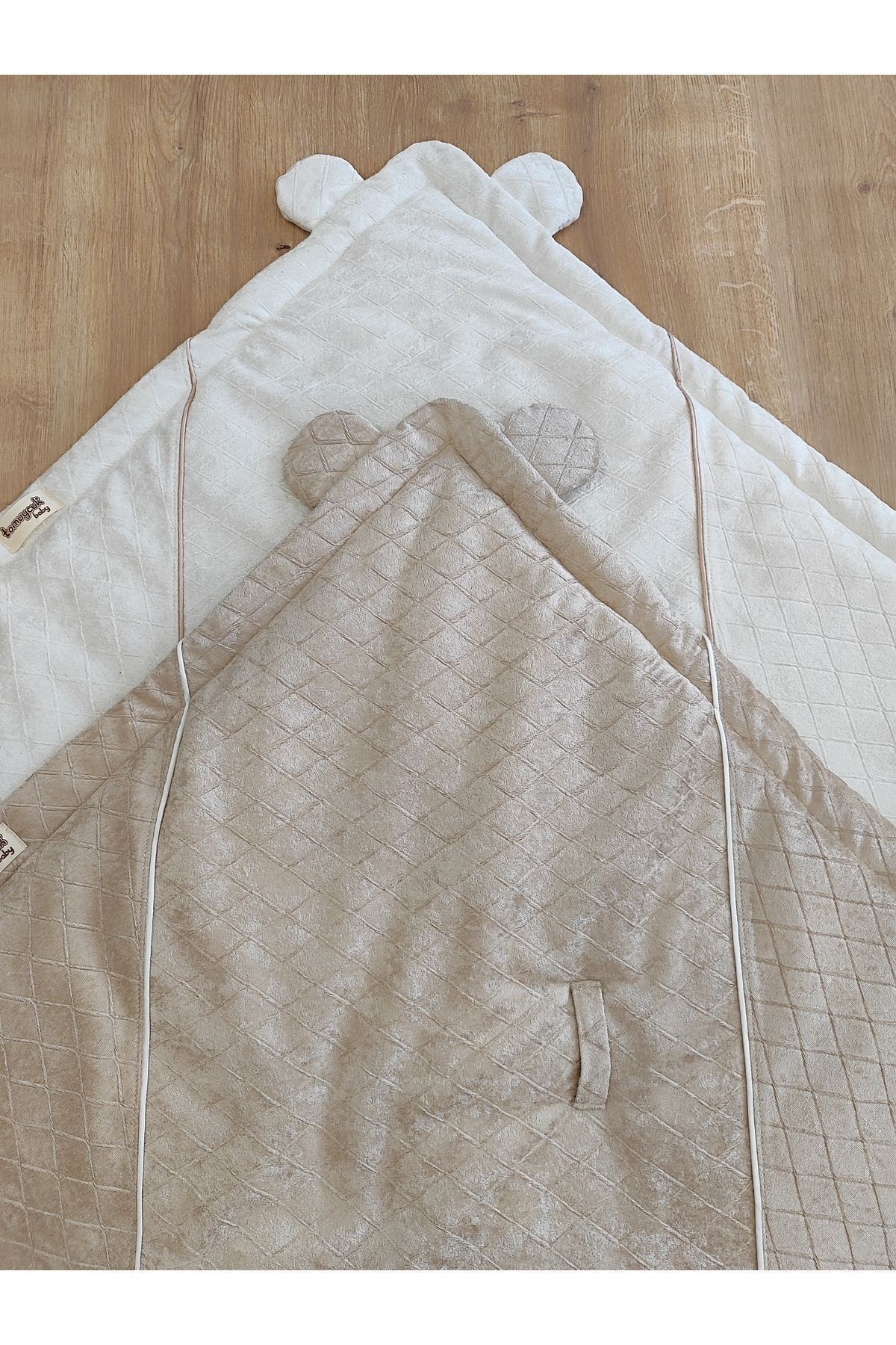 Tomuycuk Kahve Kız Erkek Bebek Battaniyesi Doğal Organik Uyku Kundağı Hastane Çıkışı Yenidoğan Mevsimlik fotoğrafı 5 (önizleme)