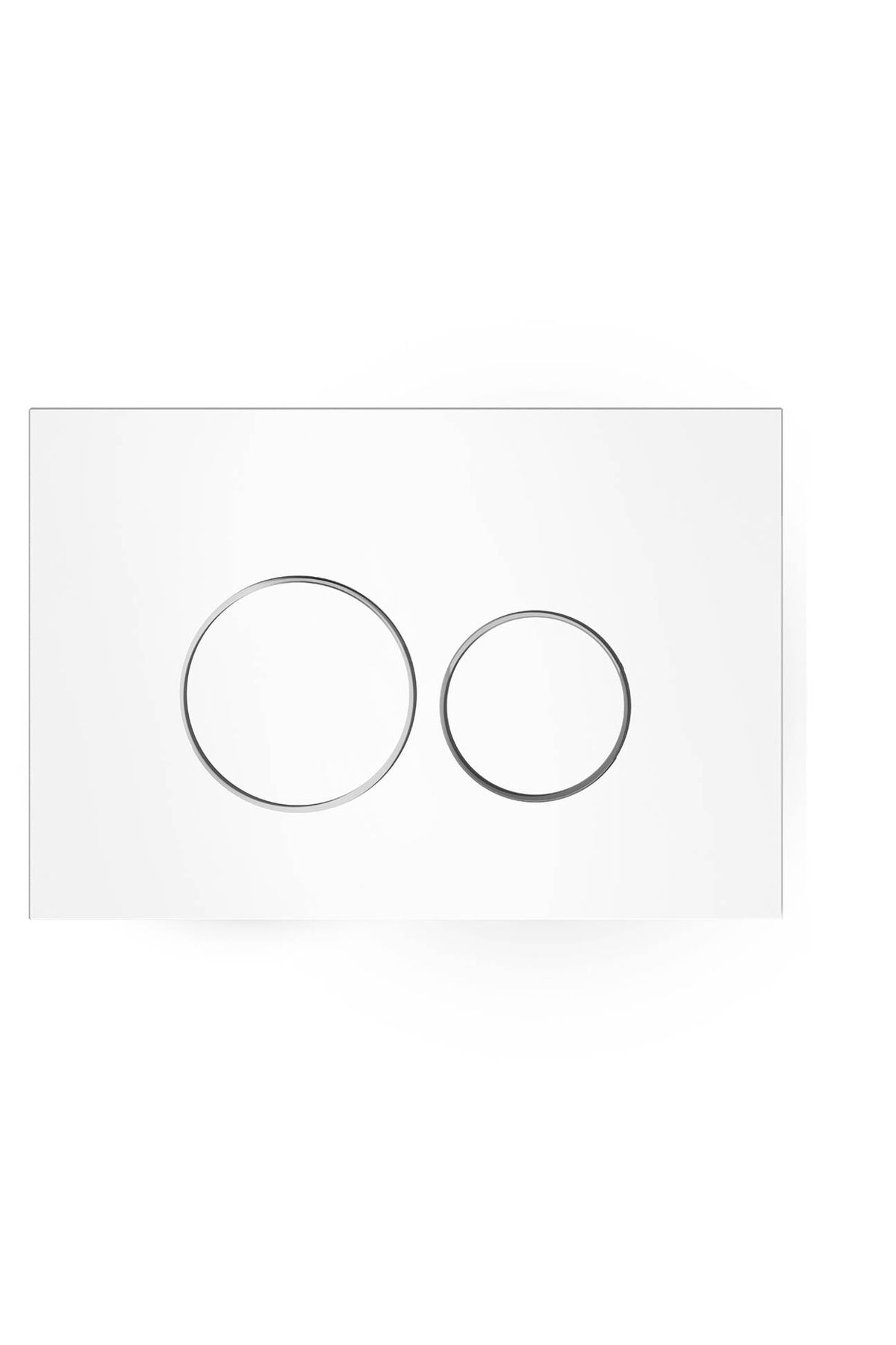 VitrA Clapeta De Actionare Din Sticla Alba, Actionare Dubla, 249x169 Mm, Colectia Origin - One Size