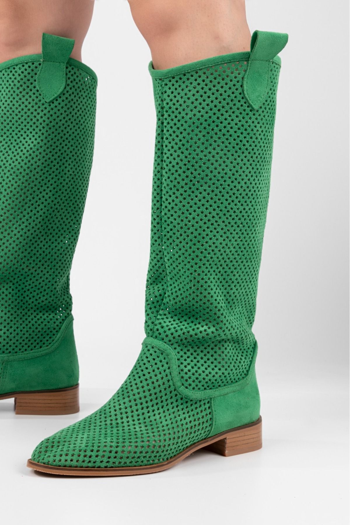 CICIKIZ-Perforated Long Summer Boots 2