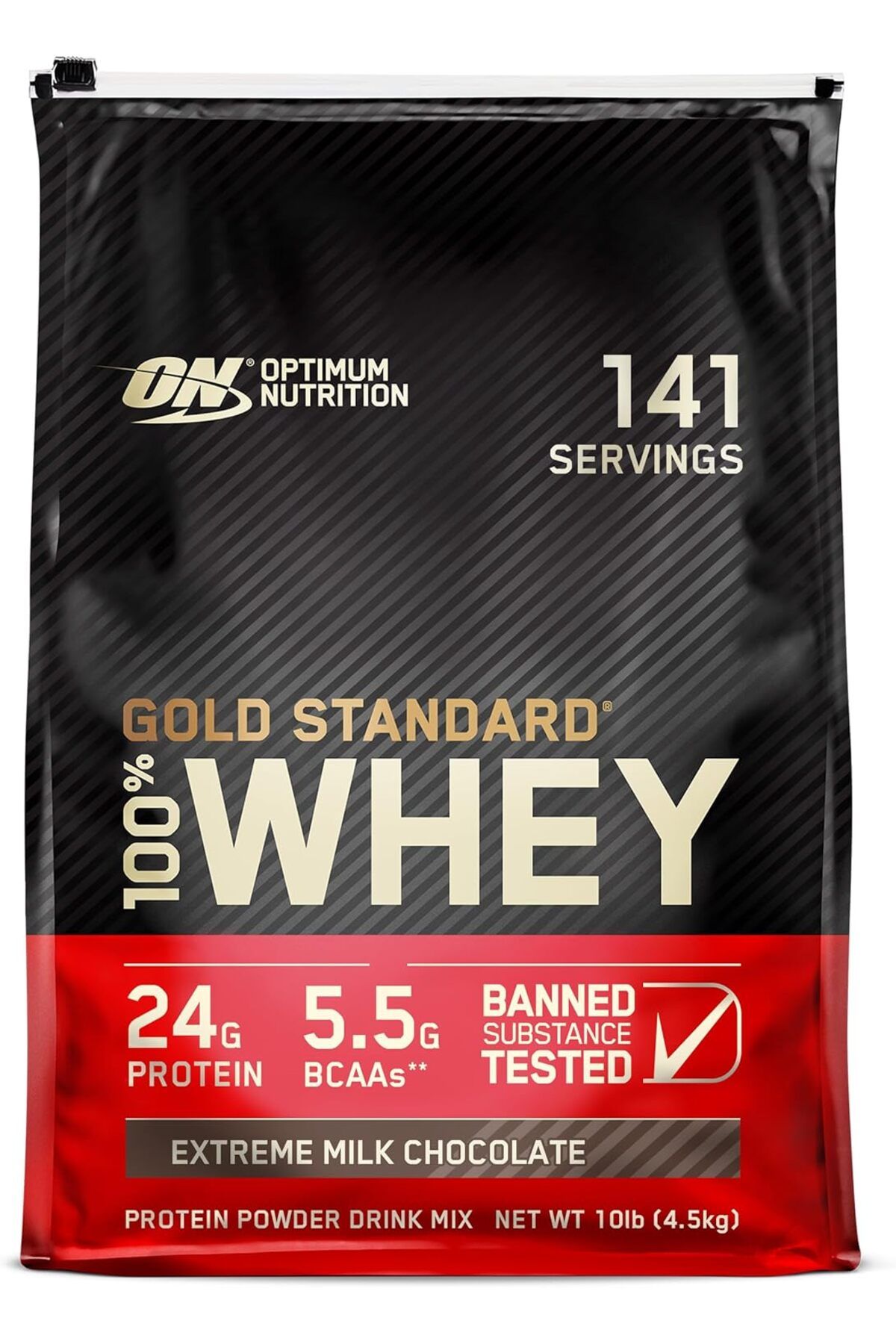 Optimum Nutrition-Gold Standard 100% Whey Protein Powder, Extreme Milk Chocolate, 10 Pound 1