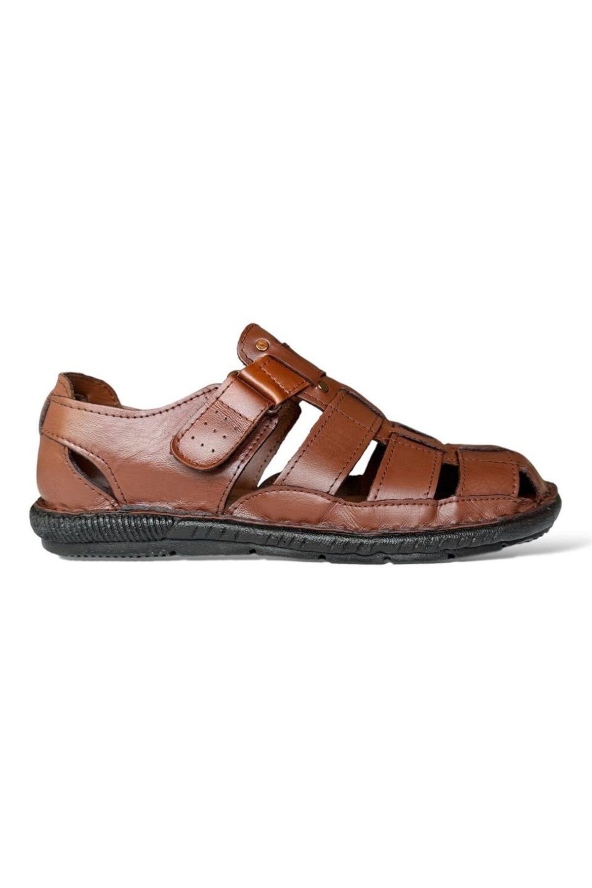 Liger-Sandale pentru bărbați din piele naturală - Sandale cu velcro 2