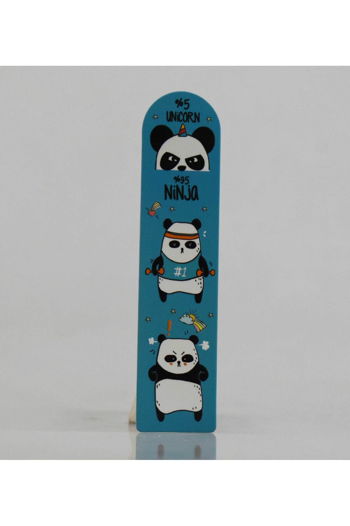 4nio-Set of 3 Bookends with Panda/Cat Print 4