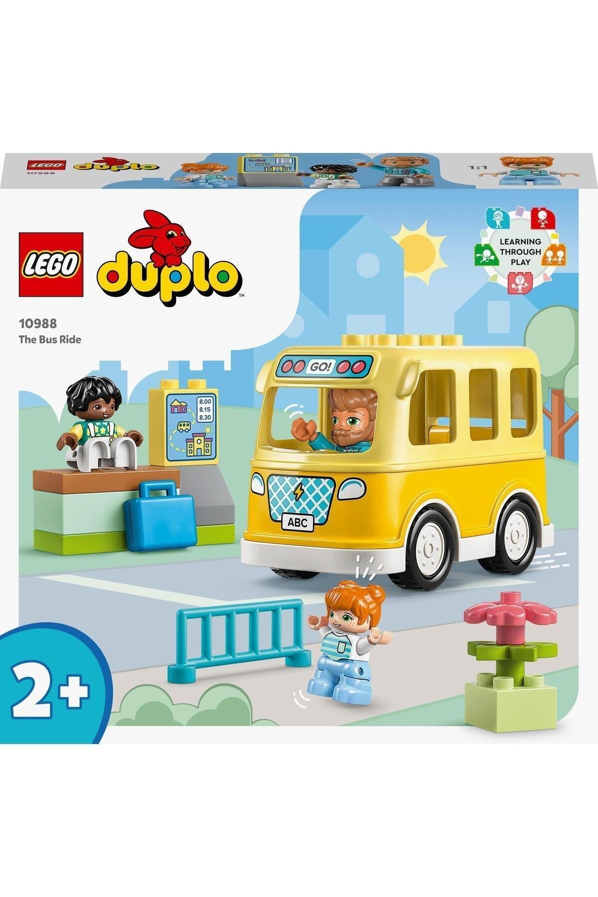® DUPLO® سفر اتوبوس شهری 10988 - ست ساختنی اسباب‌بازی برای سنین ۲ سال و بالاتر (۱۶ قطعه)