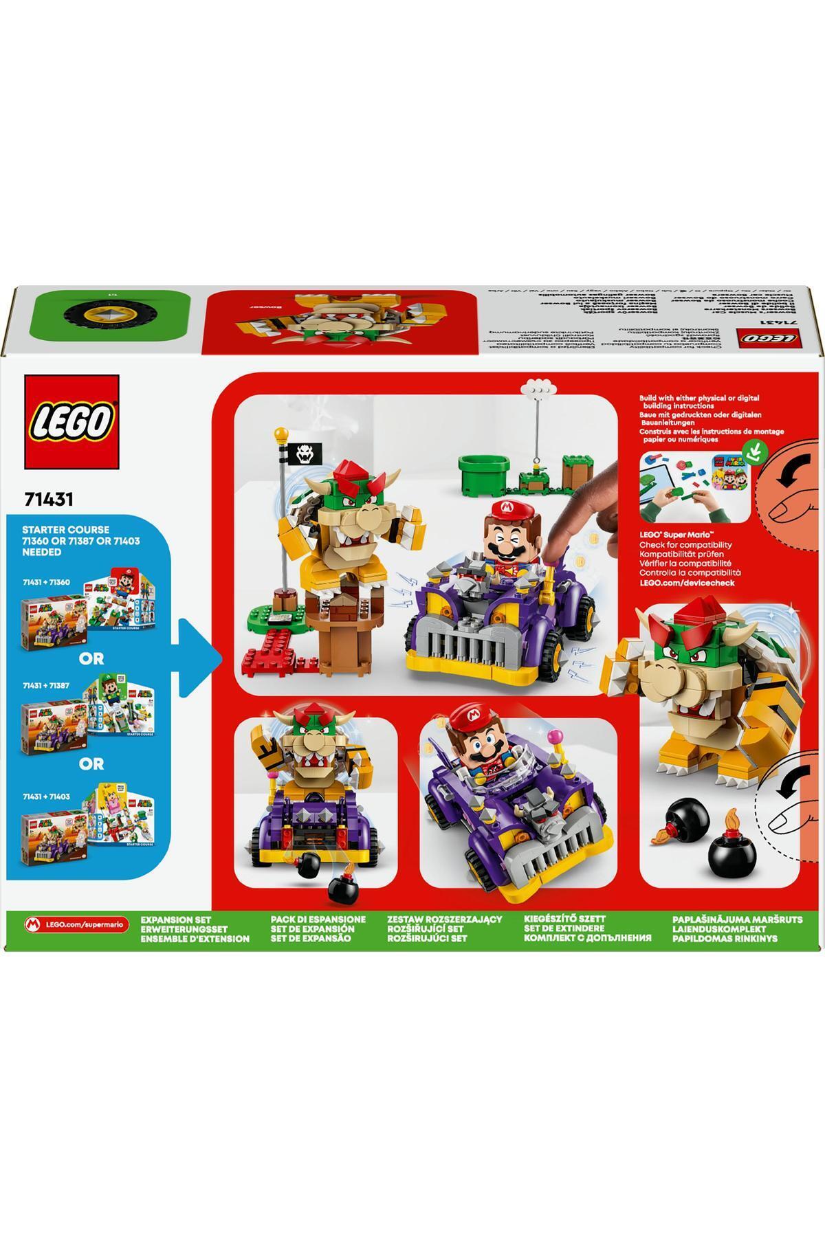 ® سوپر ماریو بسته الحاقی موتر عضلانی باوزر ۷۱۴۳۱ مجموعه ساختنی برای کودکان ۸ سال به بالا (۴۵۸ قطعه)