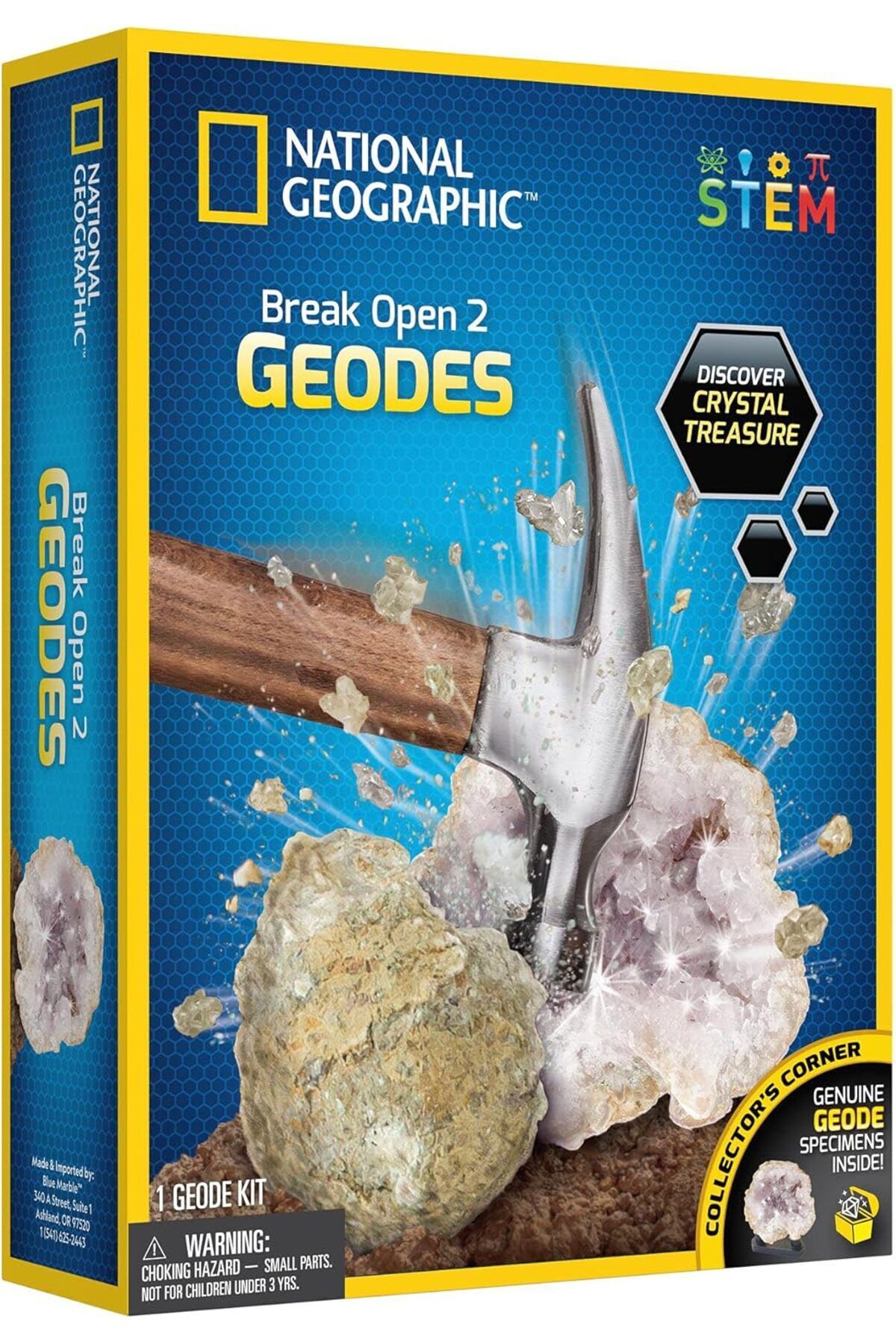 NATIONAL GEOGRAPHIC-Break Open 2 Geodes, Multi color, RTNGGEO2 8
