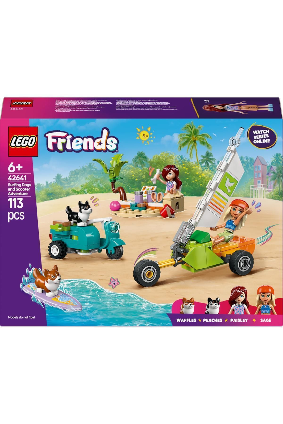 LEGO-Friends 42641 Surfer Dogs and Scooter Adventure - 6 Years Old and up Construction Set (113 Pieces) 3
