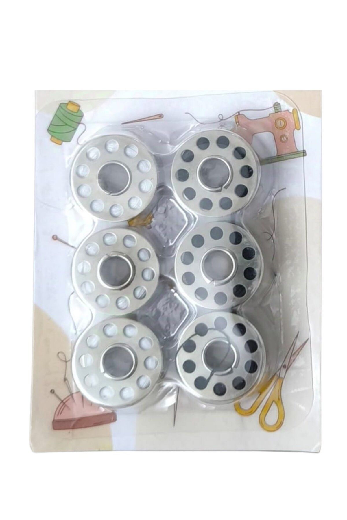 Biomak Masura İpli 6'lı Metal Siyah-Beyaz