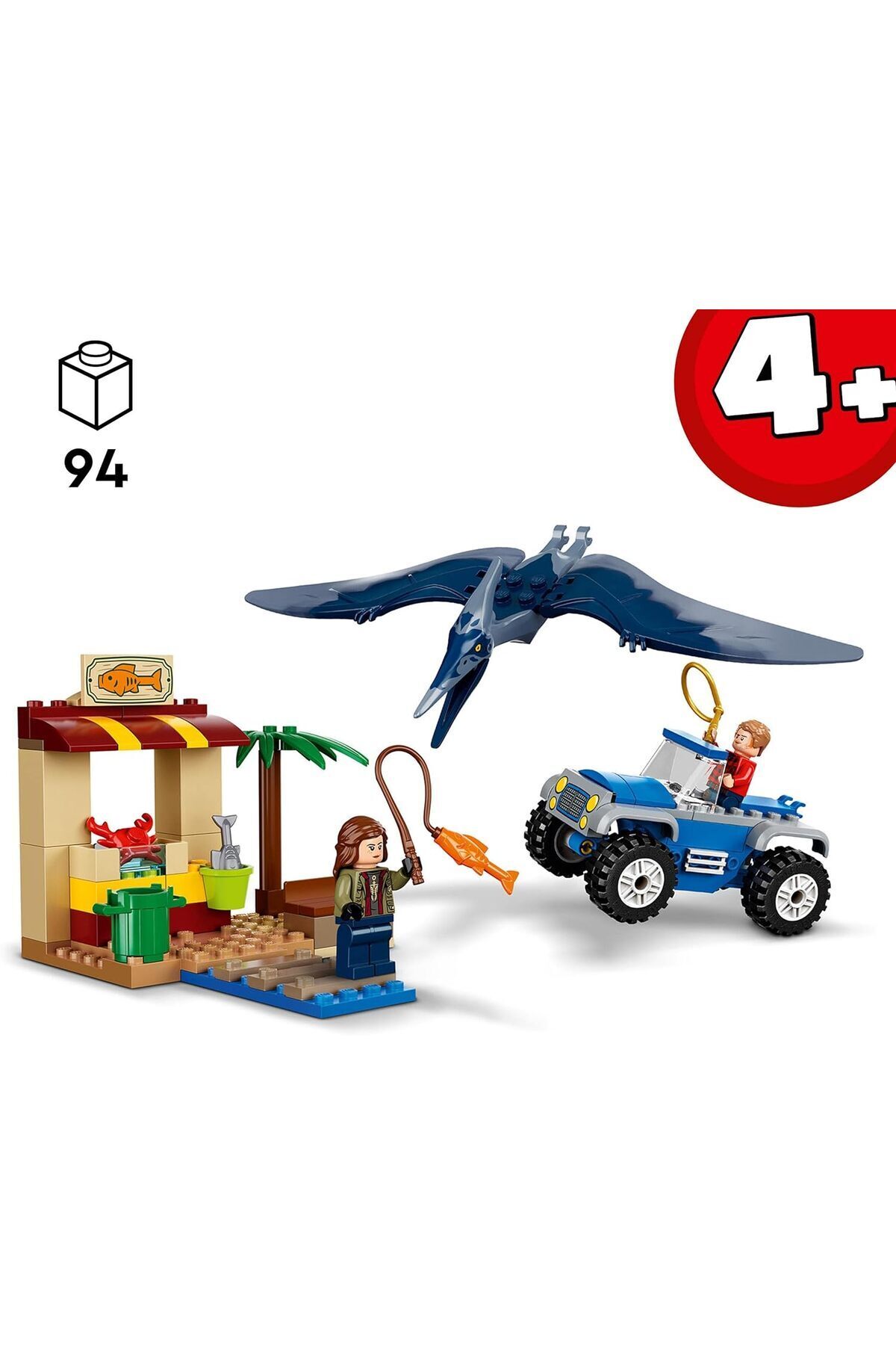 ® جاستیک ورلد پترانودون ترکر ۷۶۹۴۳ - مجموعه ساخت‌وساز برای کودکان ۴ سال به بالا (۹۴ قطعه)