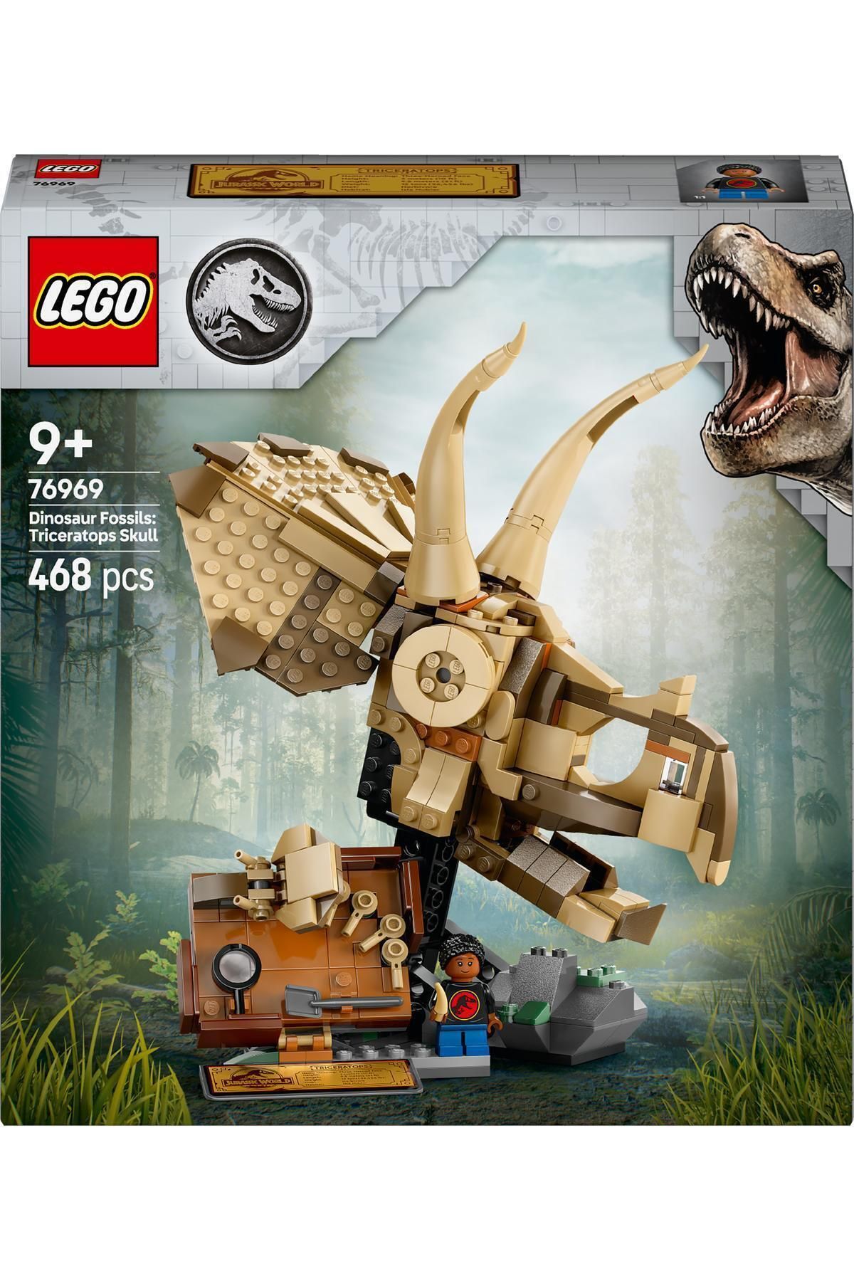 LEGO-Jurassic World Dinosaur Fossils: Triceratops Skull 76969 3
