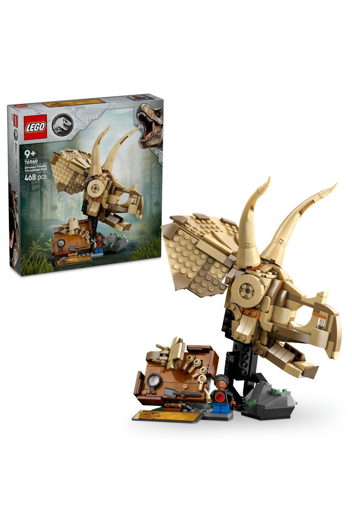 LEGO-Jurassic World Dinosaur Fossils: Triceratops Skull 76969 1
