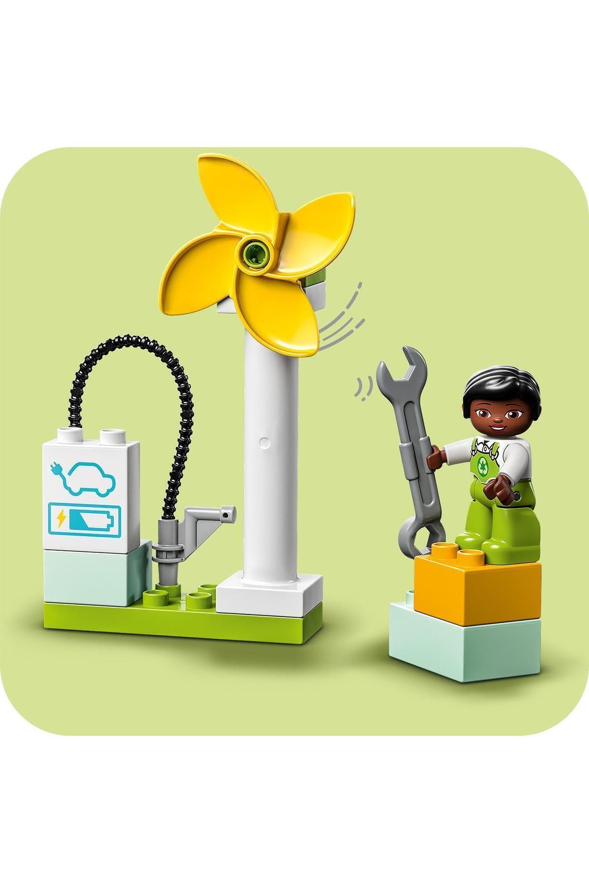 LEGO-Duplo ®   10985 Model Wind Turbine and Electric Car Town - 2+ Sustainable Living Set (16P) 2
