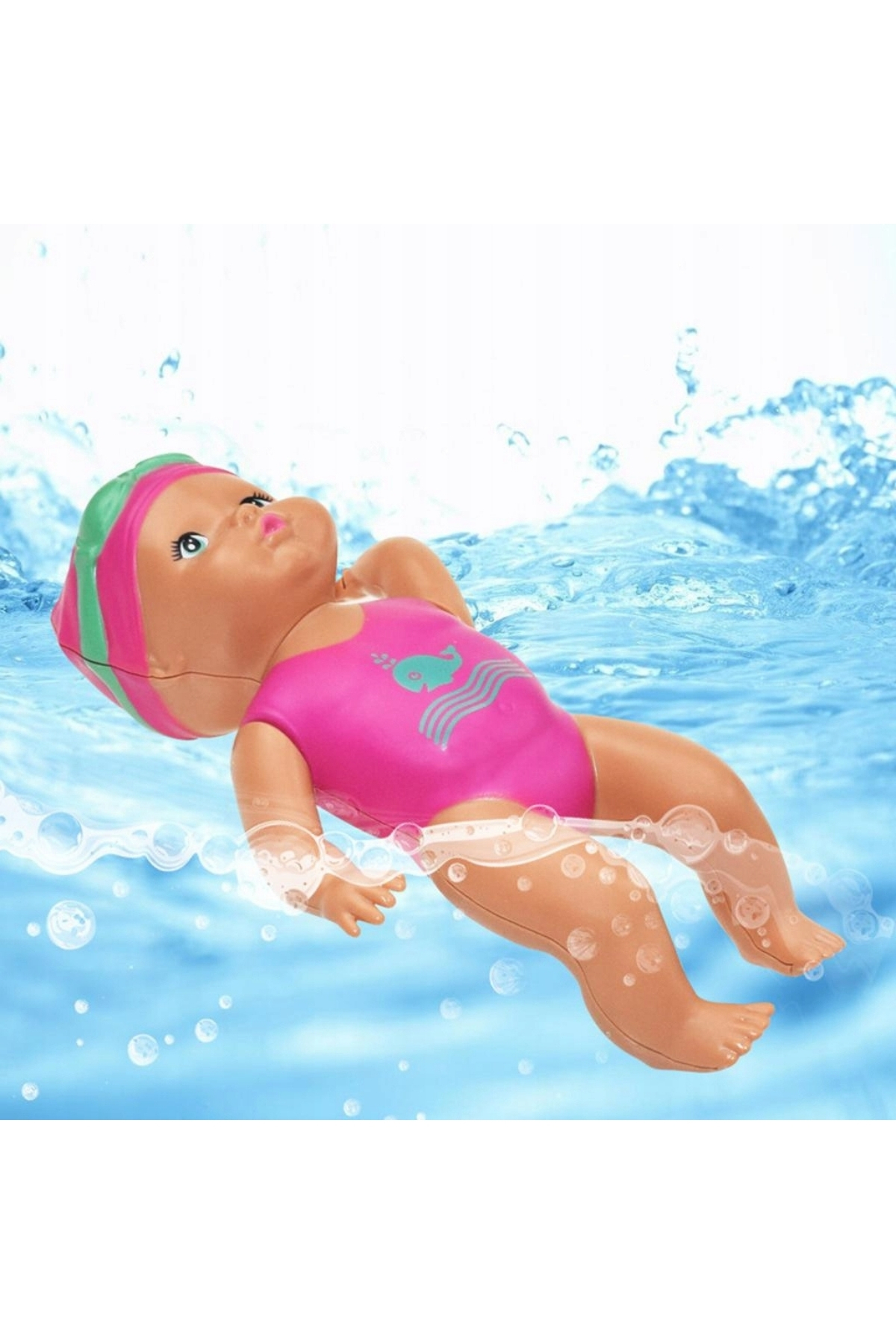 TUENGİ STORE Oyuncak Banyo Arkadaşı Küvette Havuzda Suda Kendiliğinden Yüzen Kurmalı Yüzen Bebek 15 cm fotoğrafı 3 (önizleme)