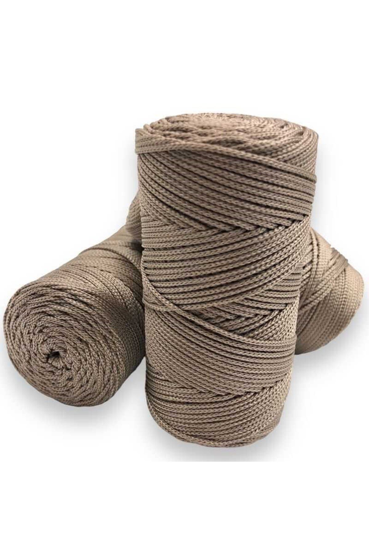 Nurum E Tİcaret Makrome İpi 3mm Polyester Vizon