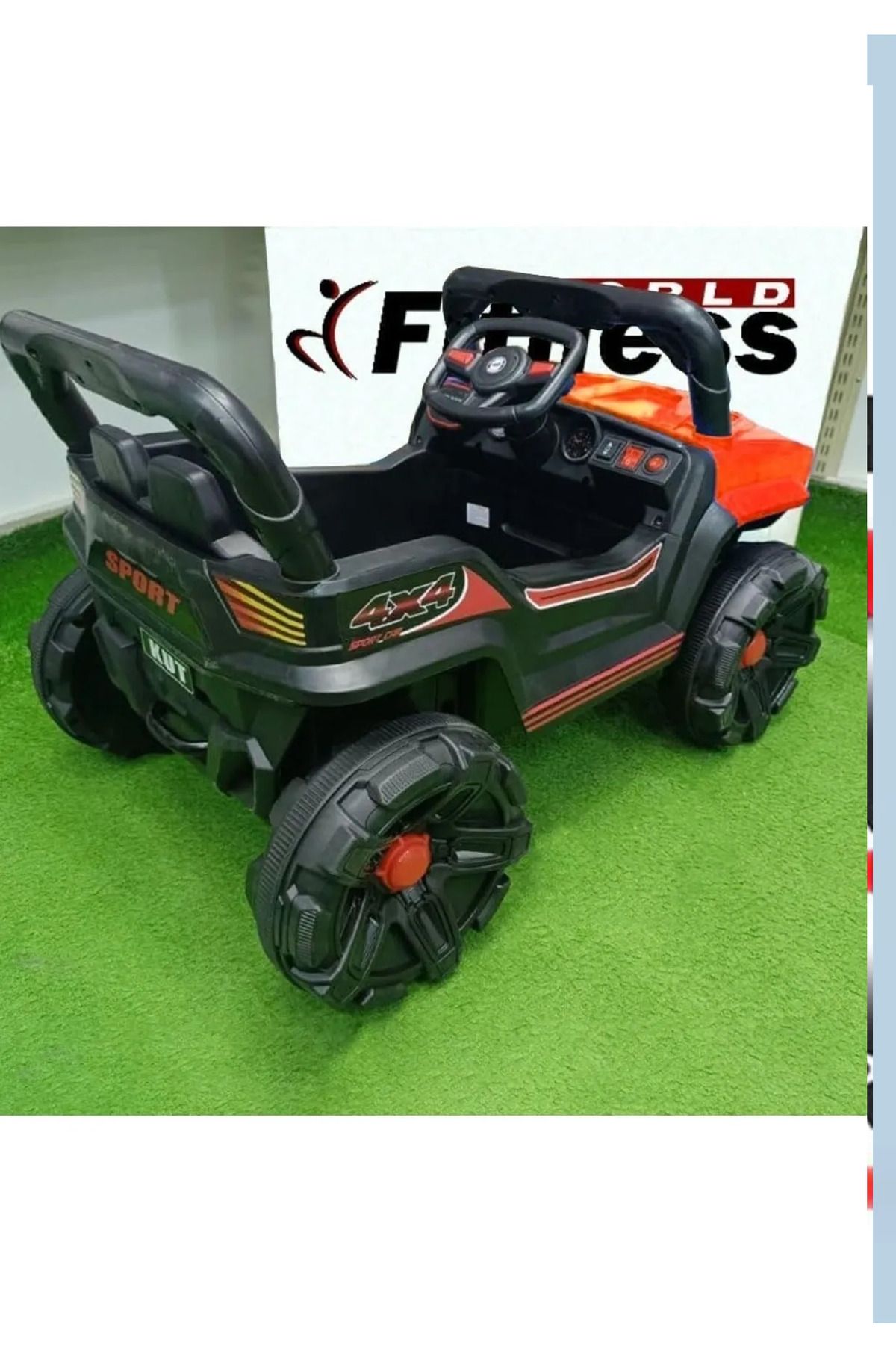 Fitness World-Kids Electric Ride On Car with Built-in Rechargeable Battery and Effects 4