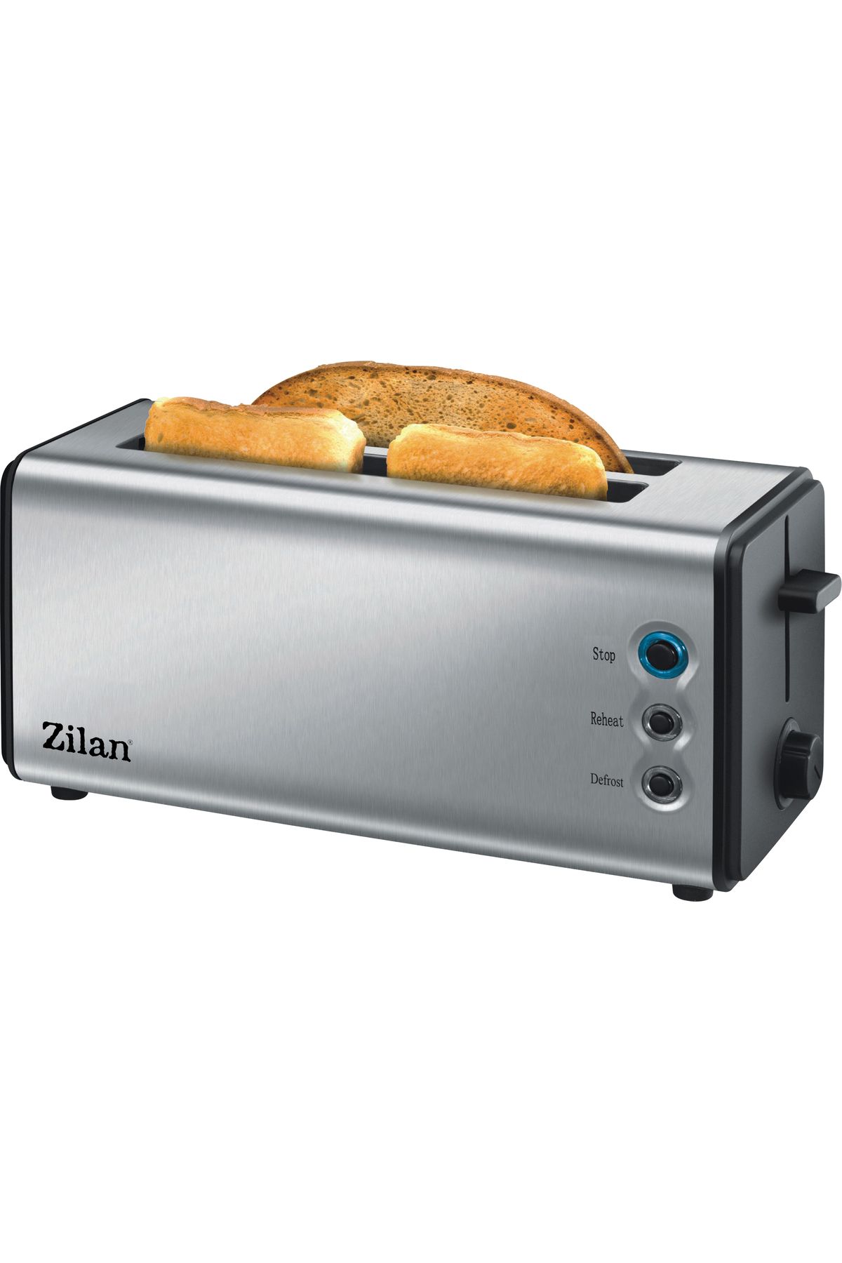 Zilan Prajitor Paine Dublu Inox Zilan Zln2720, 1300w, 6 Grade De Rumenire Si Functii Multiple - One Size