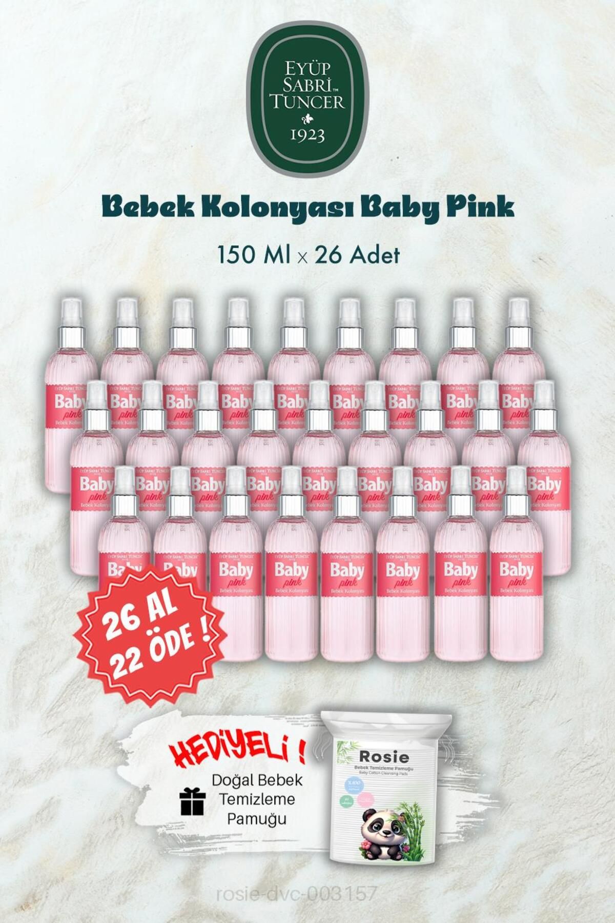 Baby Pink BUY 26 PAY 22 150 ML Baby ادکلن و هدیه رزی Eyüp Sabri Tuncer