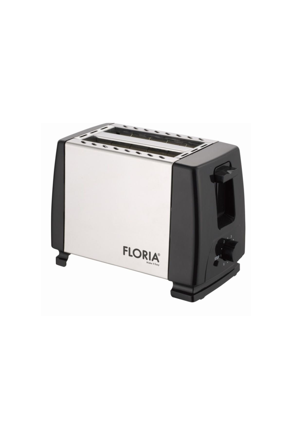 Floria Prajitor De Paine Floria Zln1840 Negru/inox, 700w, 7 Nivele De Control Al Temperaturii - One Size