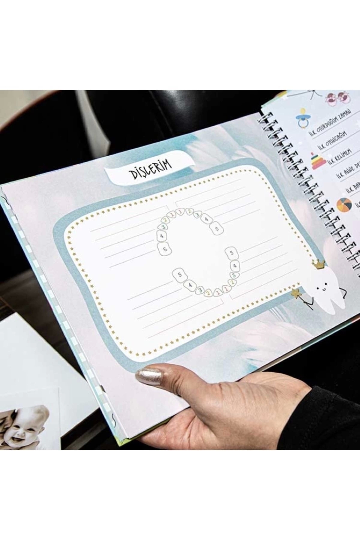 Relavant Hamilelik Ve Anne Bebek Günlüğü & Hamile Anı Defteri & Bebek Anı Defteri 20x23 Sticker Hediyeli fotoğrafı 6 (önizleme)