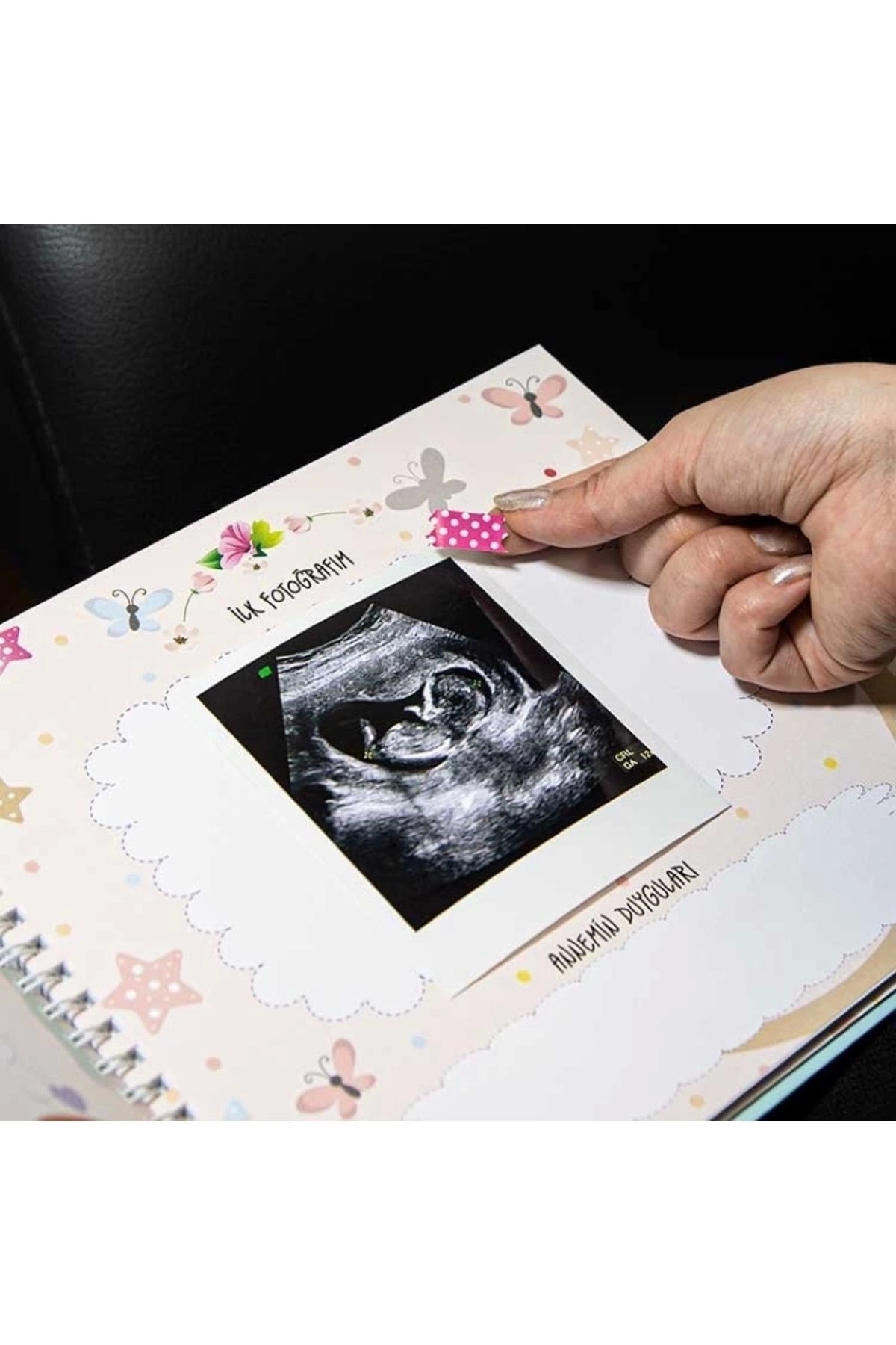 Relavant Hamilelik Ve Anne Bebek Günlüğü & Hamile Anı Defteri & Bebek Anı Defteri Mavi Sticker Hediyeli fotoğrafı 7 (önizleme)